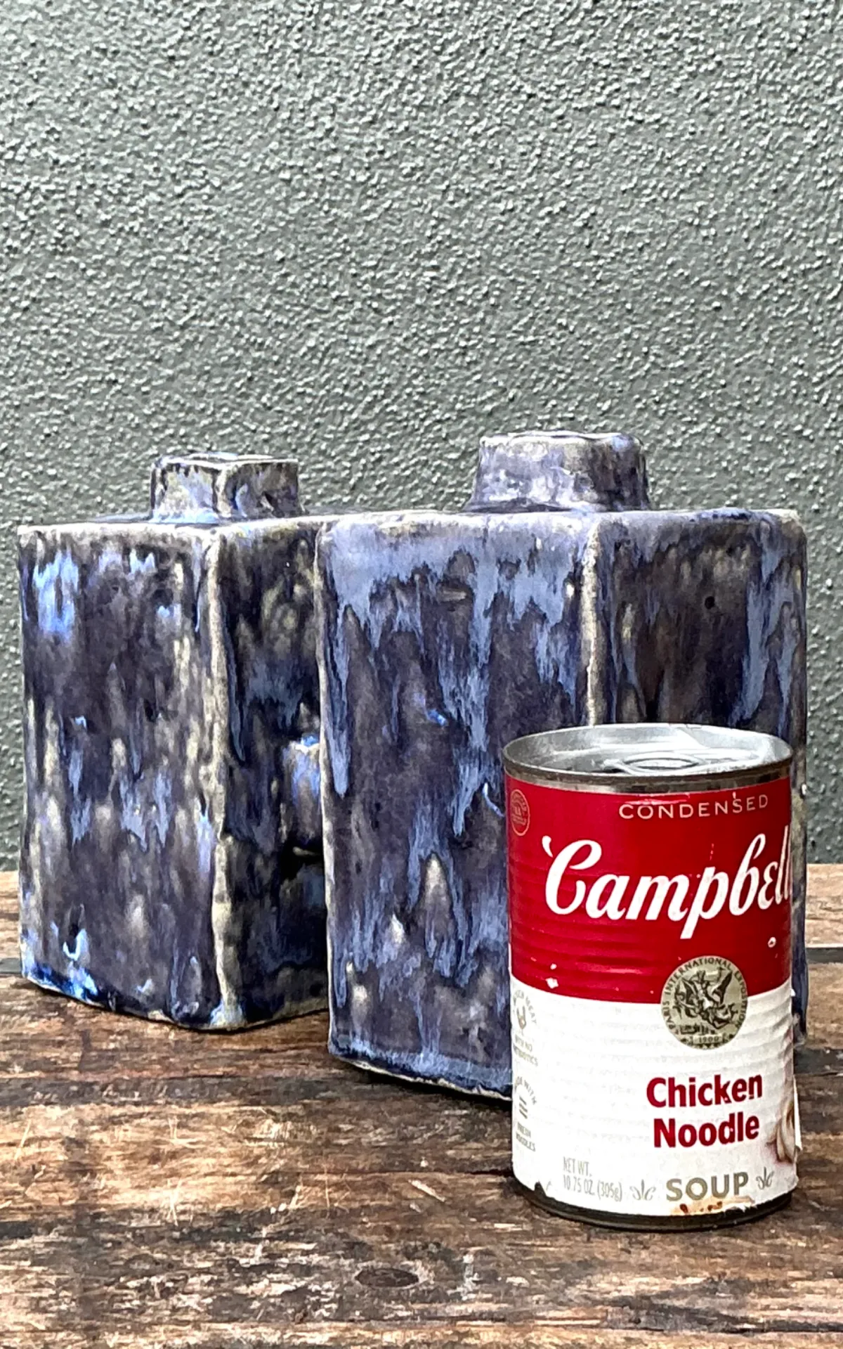 Vintage Dual Cubic Ceramic Vase — additional photo 8