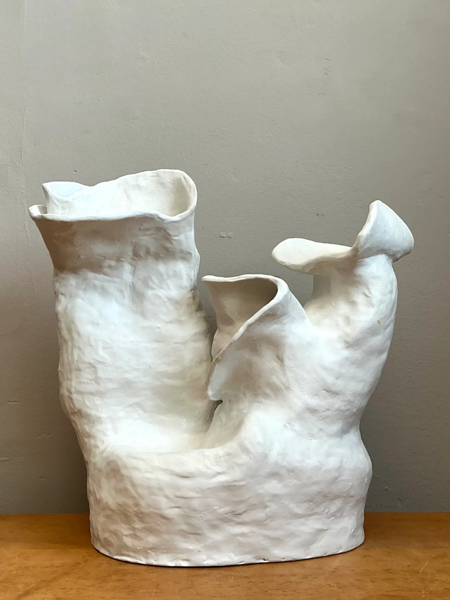 Vintage Handcrafted Biomorphic Ceramic Vase — additional photo 7