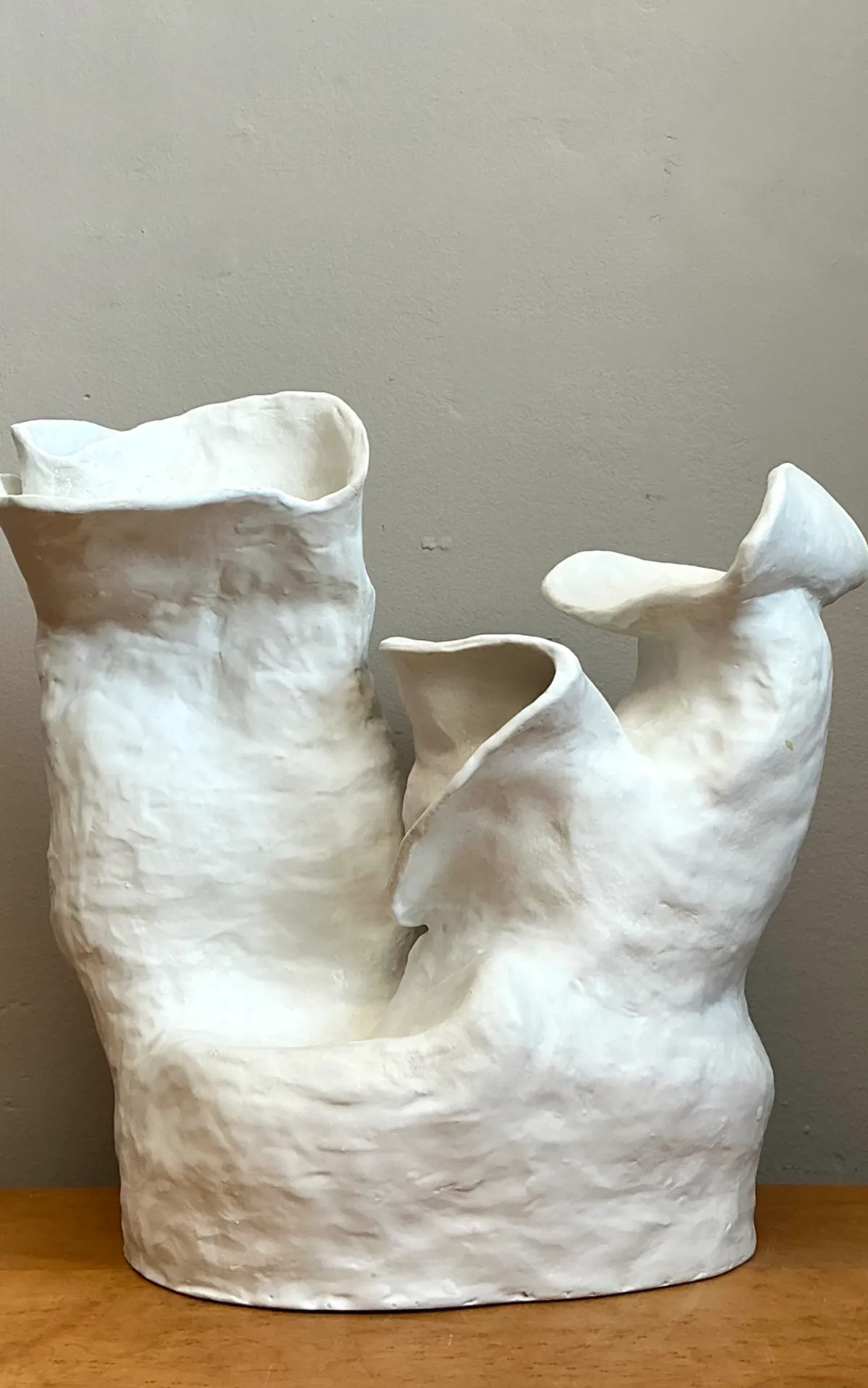 Vintage Handcrafted Biomorphic Ceramic Vase — additional photo 7