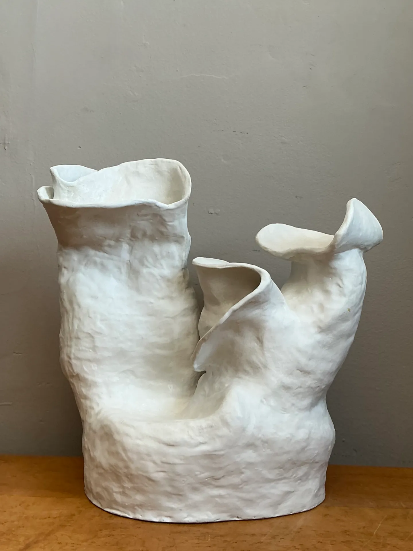 Vintage Handcrafted Biomorphic Ceramic Vase — additional photo 6