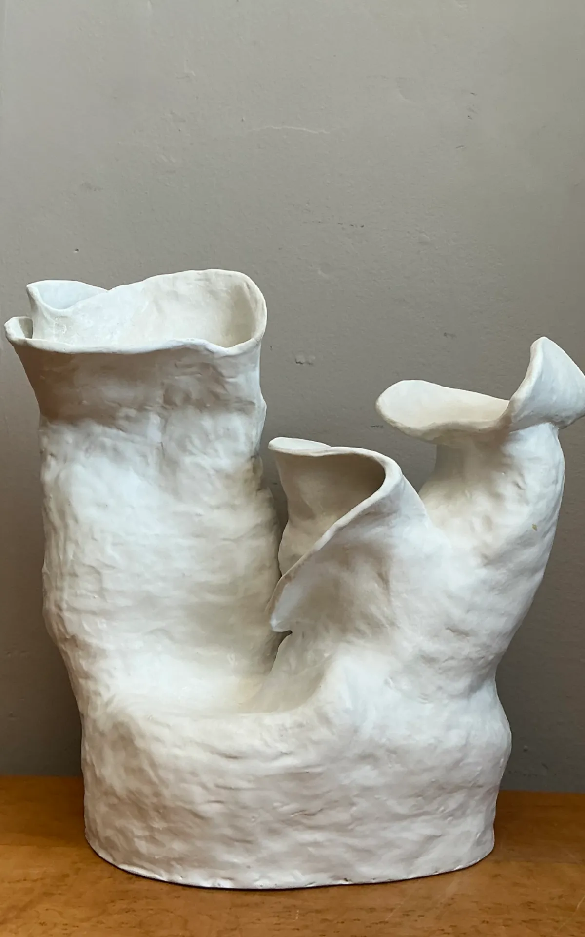 Vintage Handcrafted Biomorphic Ceramic Vase — additional photo 6