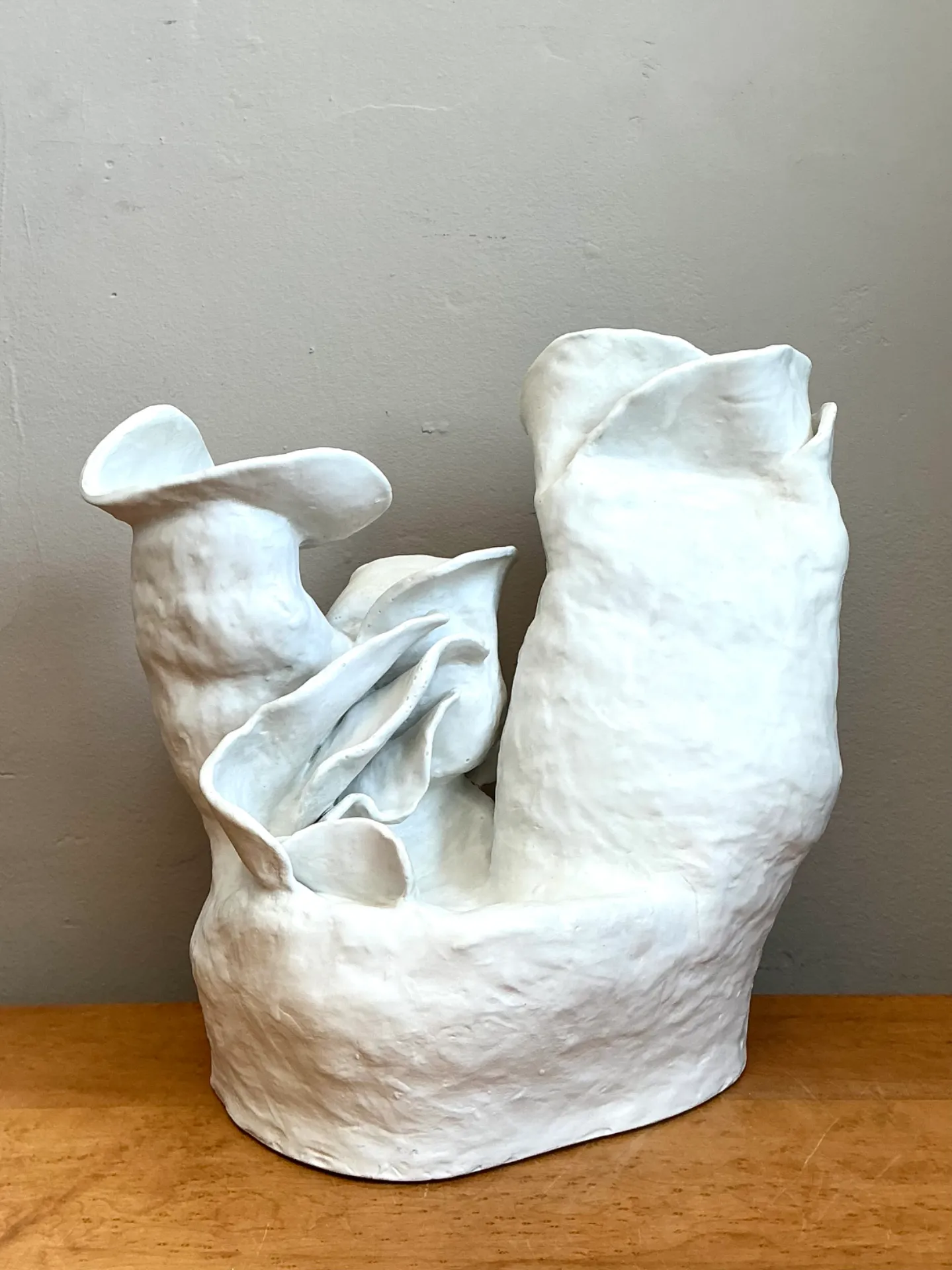 Vintage Handcrafted Biomorphic Ceramic Vase — additional photo 4