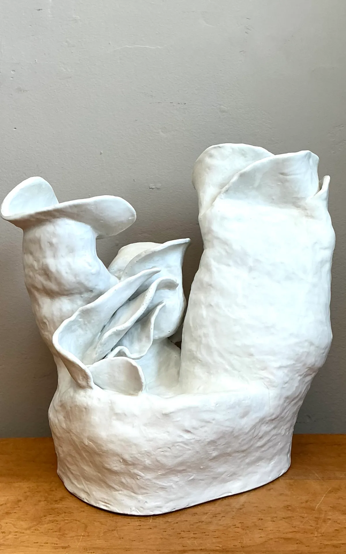 Vintage Handcrafted Biomorphic Ceramic Vase — additional photo 4
