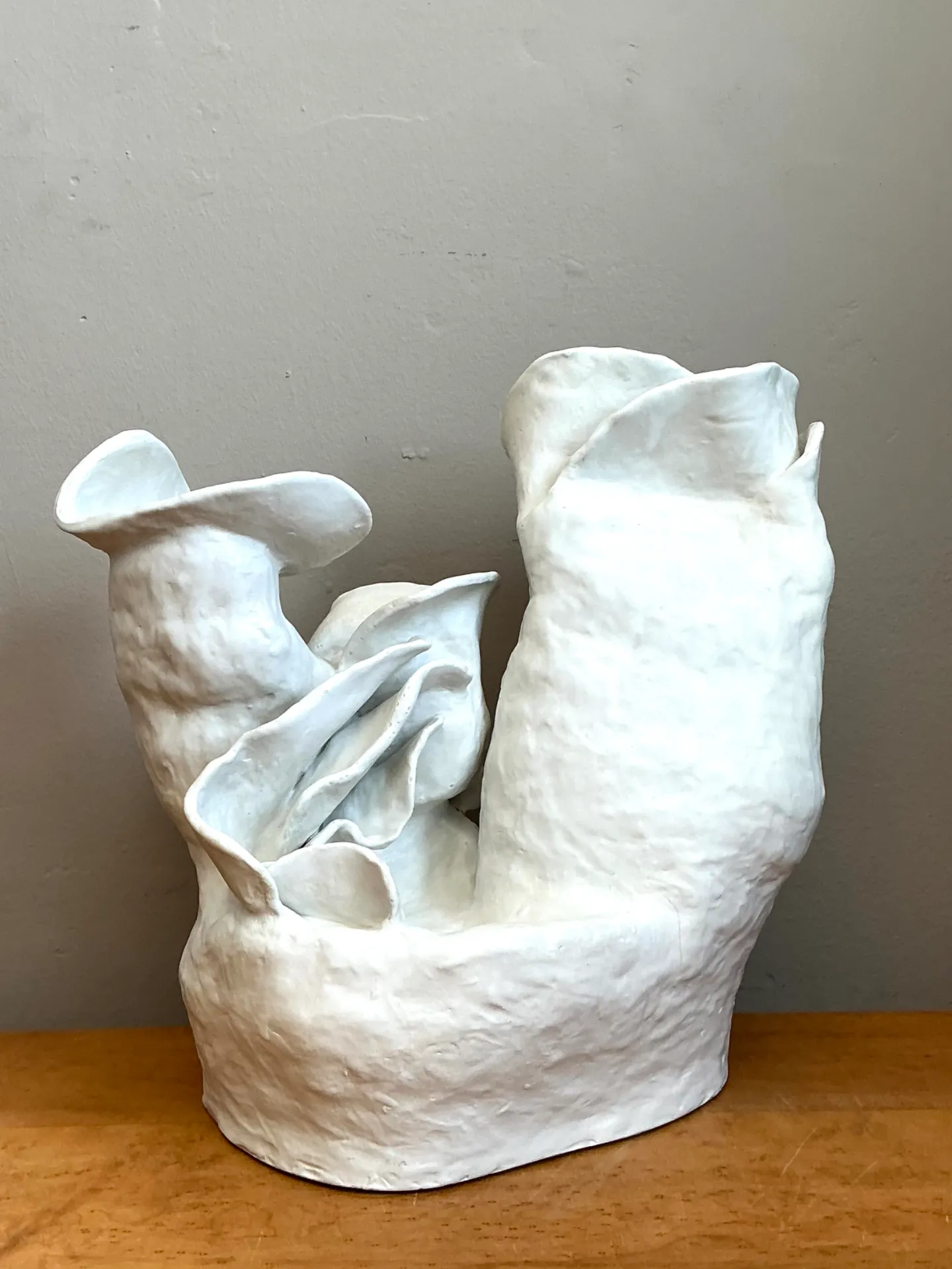 Vintage Handcrafted Biomorphic Ceramic Vase — additional photo 5