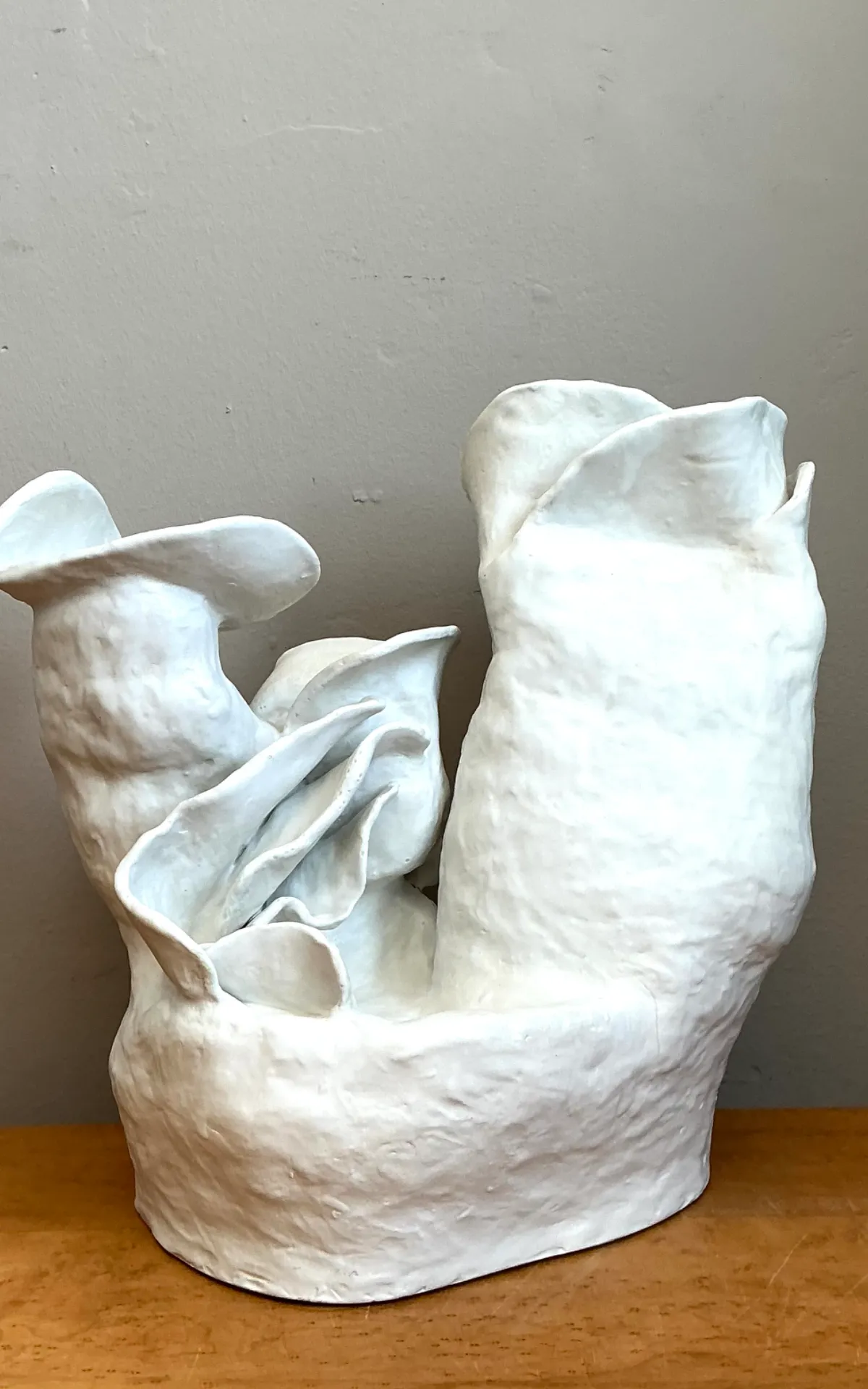 Vintage Handcrafted Biomorphic Ceramic Vase — additional photo 5
