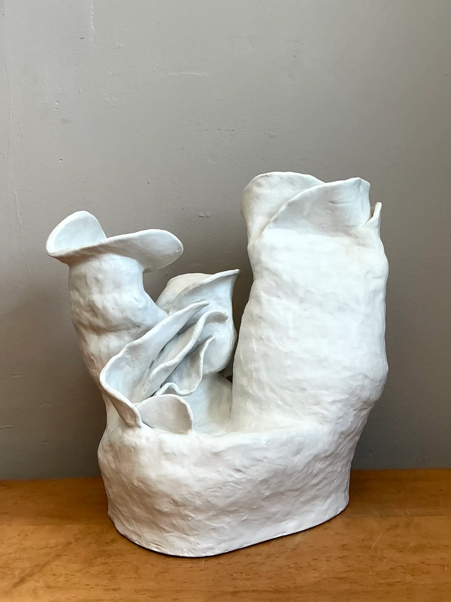 Vintage Handcrafted Biomorphic Ceramic Vase — additional photo 3