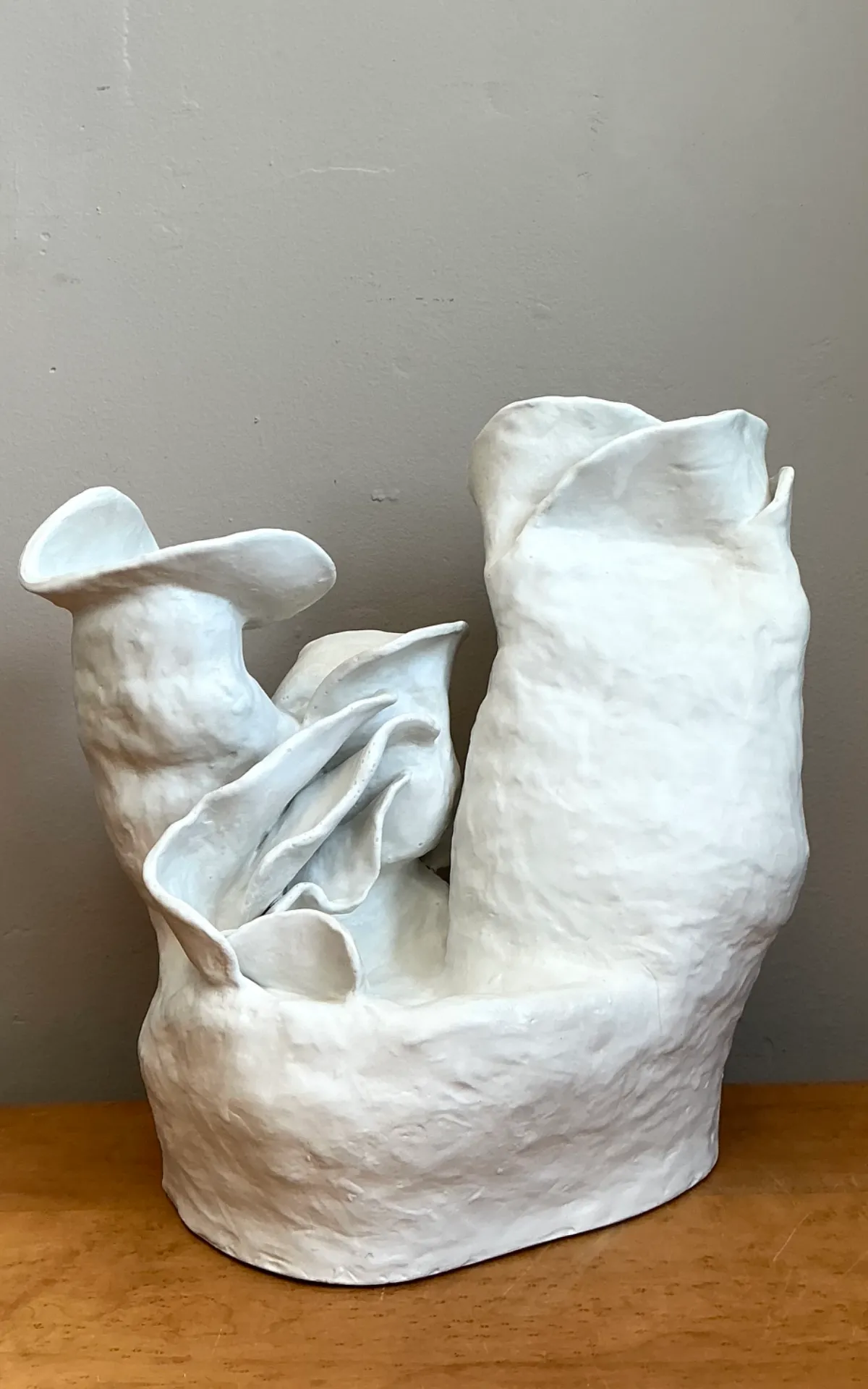 Vintage Handcrafted Biomorphic Ceramic Vase — additional photo 3