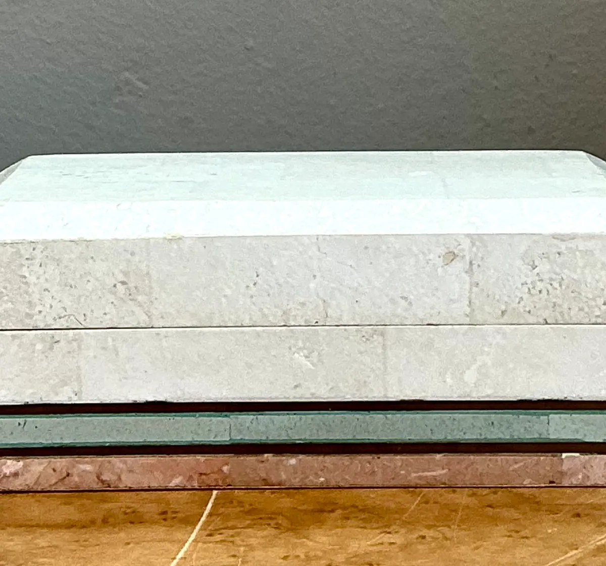 Vintage Multicolor Tessellated Stone Box