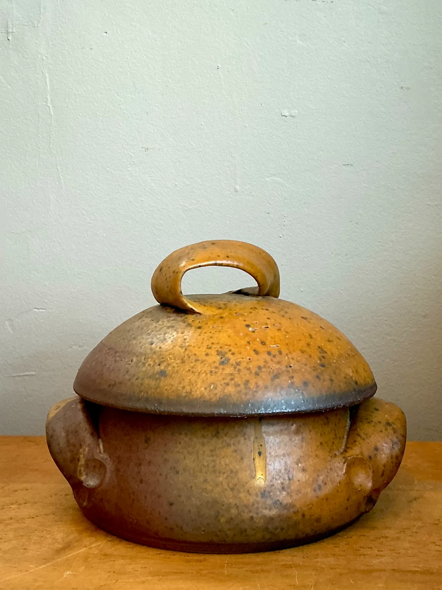 Vintage Studio Pottery Lidded Bowl — additional photo 1