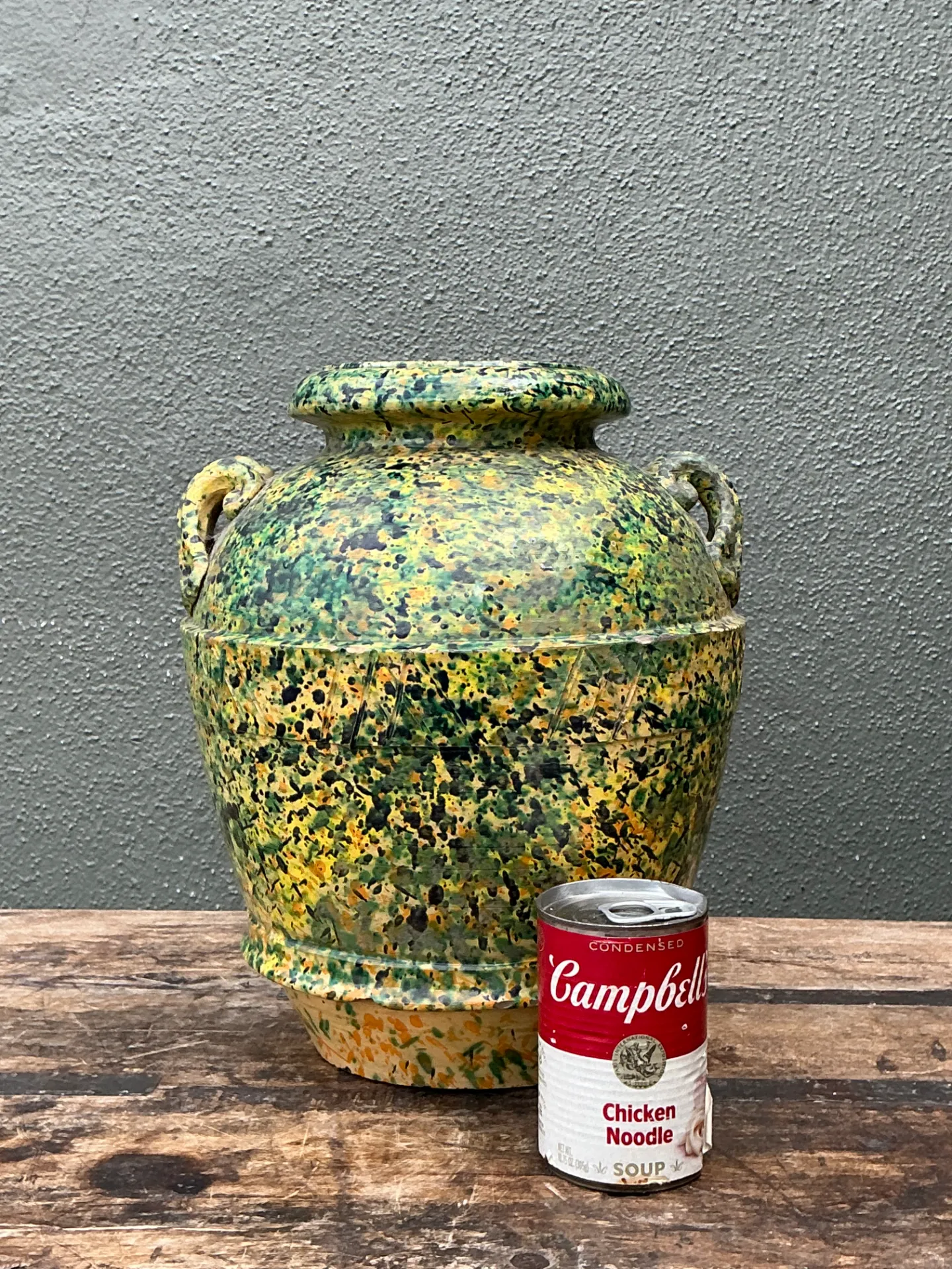 Vintage Speckled Pottery Vessel — additional photo 3