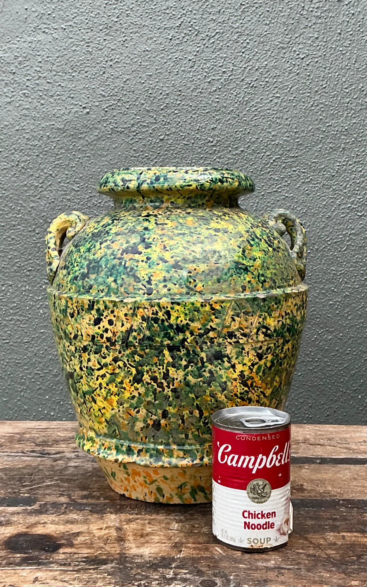 Vintage Speckled Pottery Vessel — additional photo 3