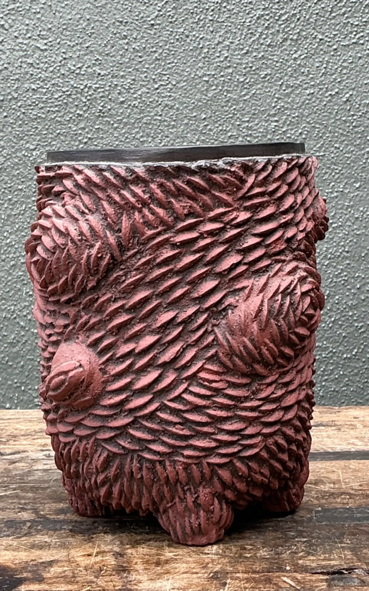 Vintage Sculptural Ceramic Vase — additional photo 8