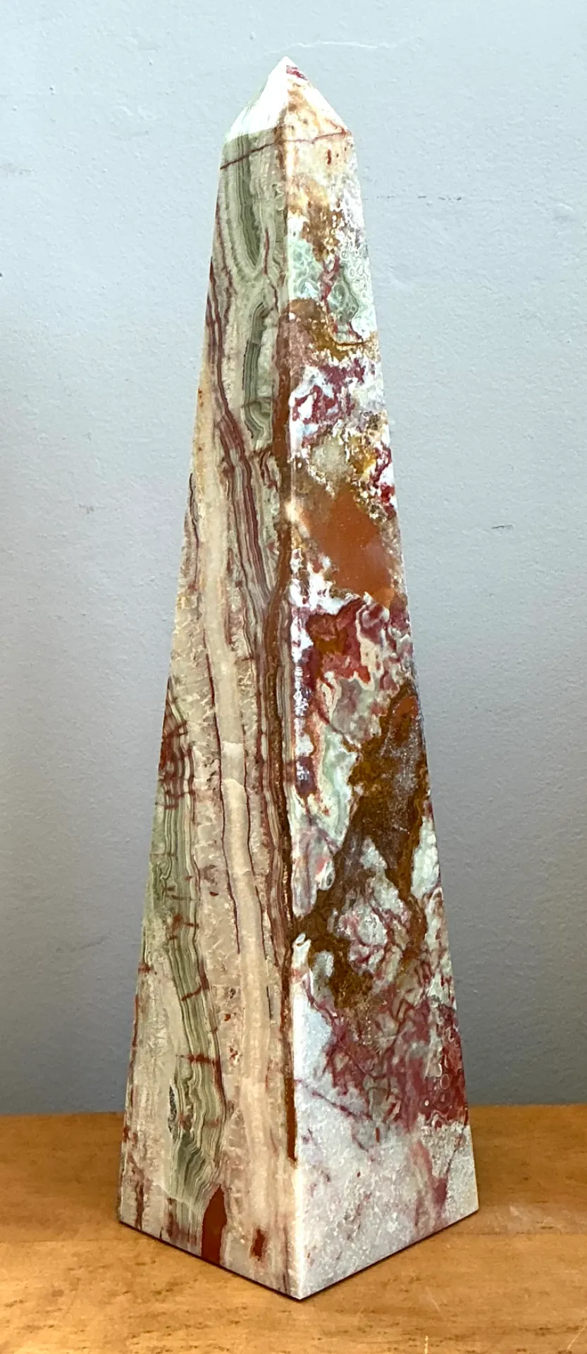 Vintage Stone Onyx Obelisk — additional photo 7