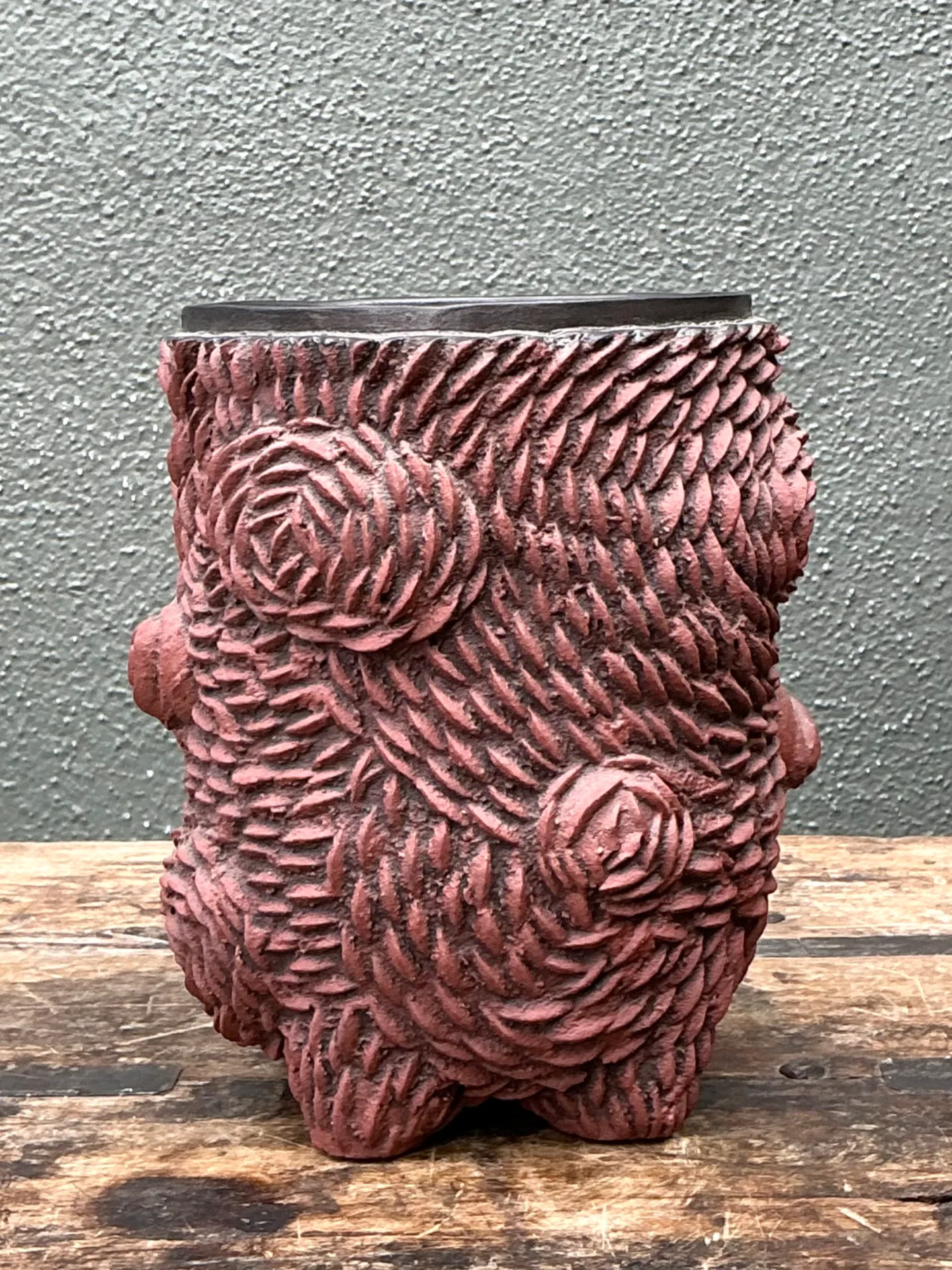 Vintage Sculptural Ceramic Vase — additional photo 6