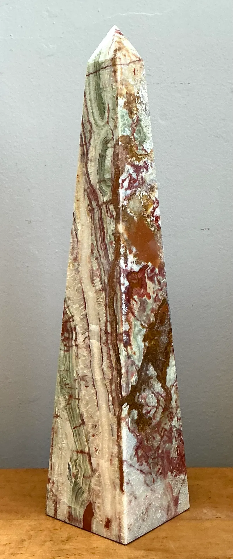 Vintage Stone Onyx Obelisk — additional photo 1