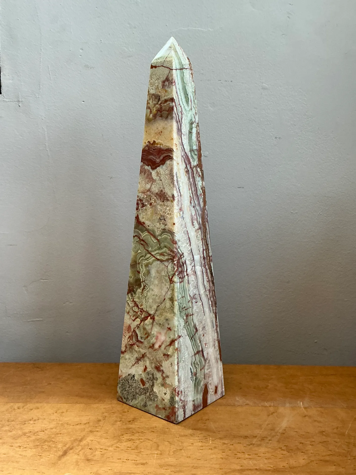 Vintage Stone Onyx Obelisk — additional photo 5