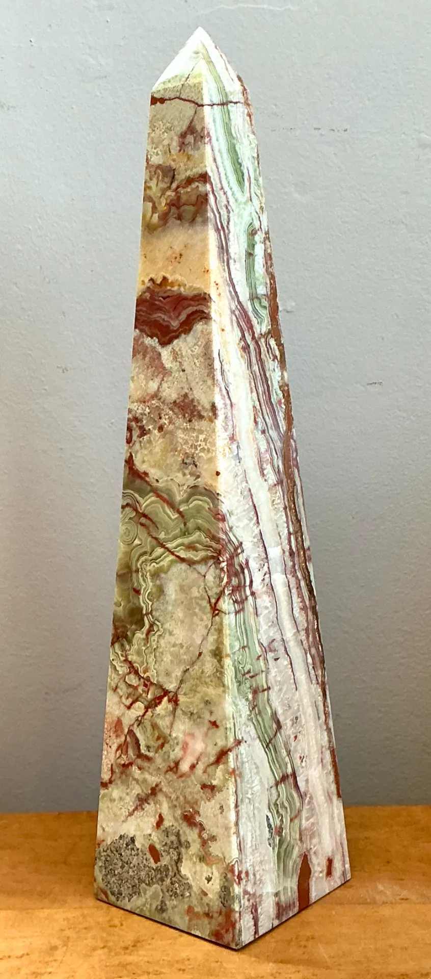 Vintage Stone Onyx Obelisk — additional photo 8