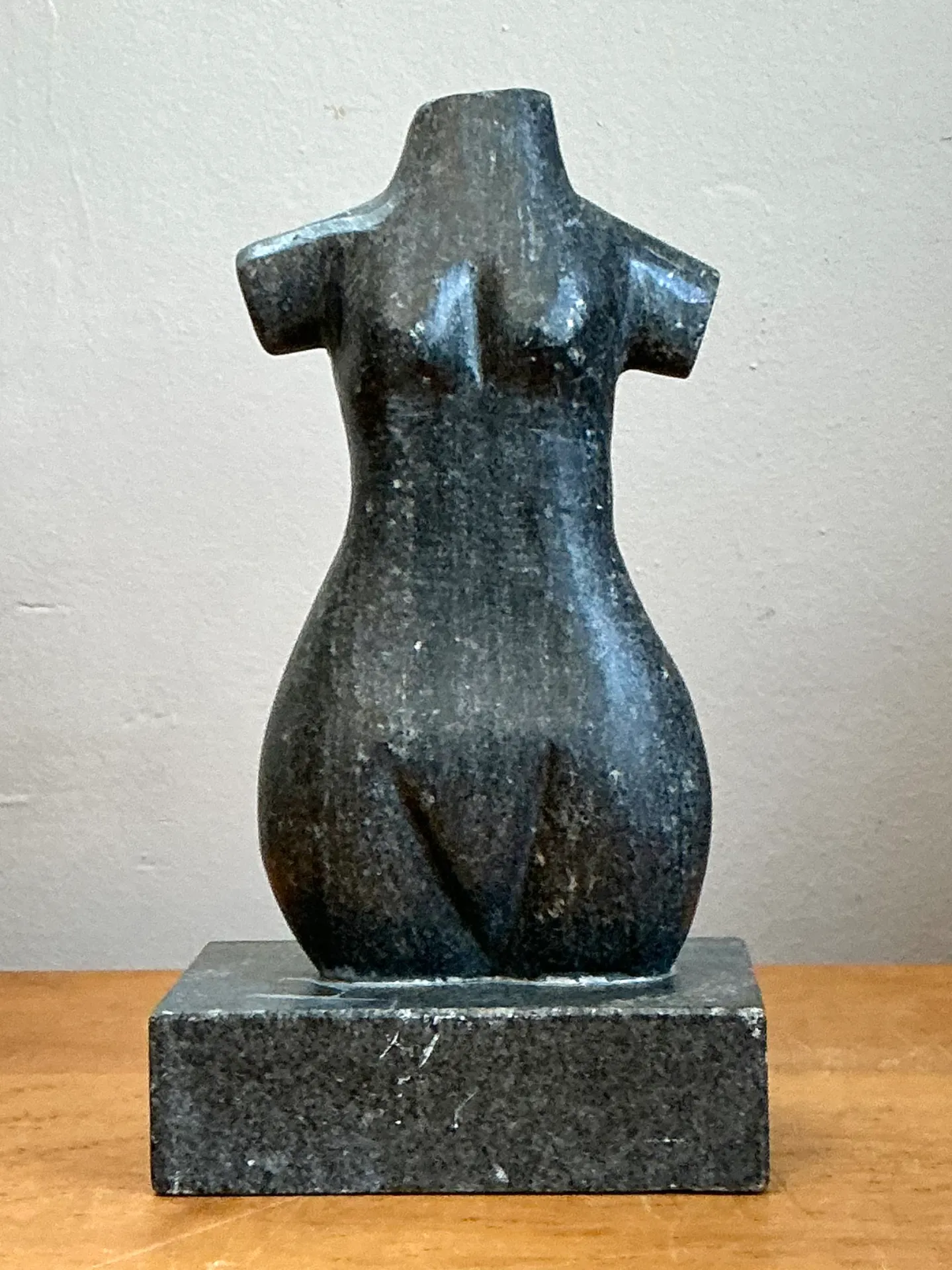 Vintage Carved Stone Female Torso Sculpture — additional photo 8