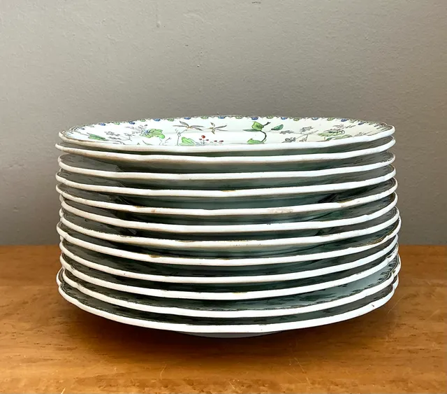 George G Vintage “Challie” Floral Patterned Porcelain Plates - Set of 12 — additional photo 3
