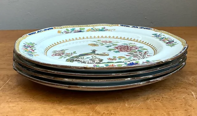 Vintage Spode New Stone Floral Plates - Set of 4 — additional photo 8