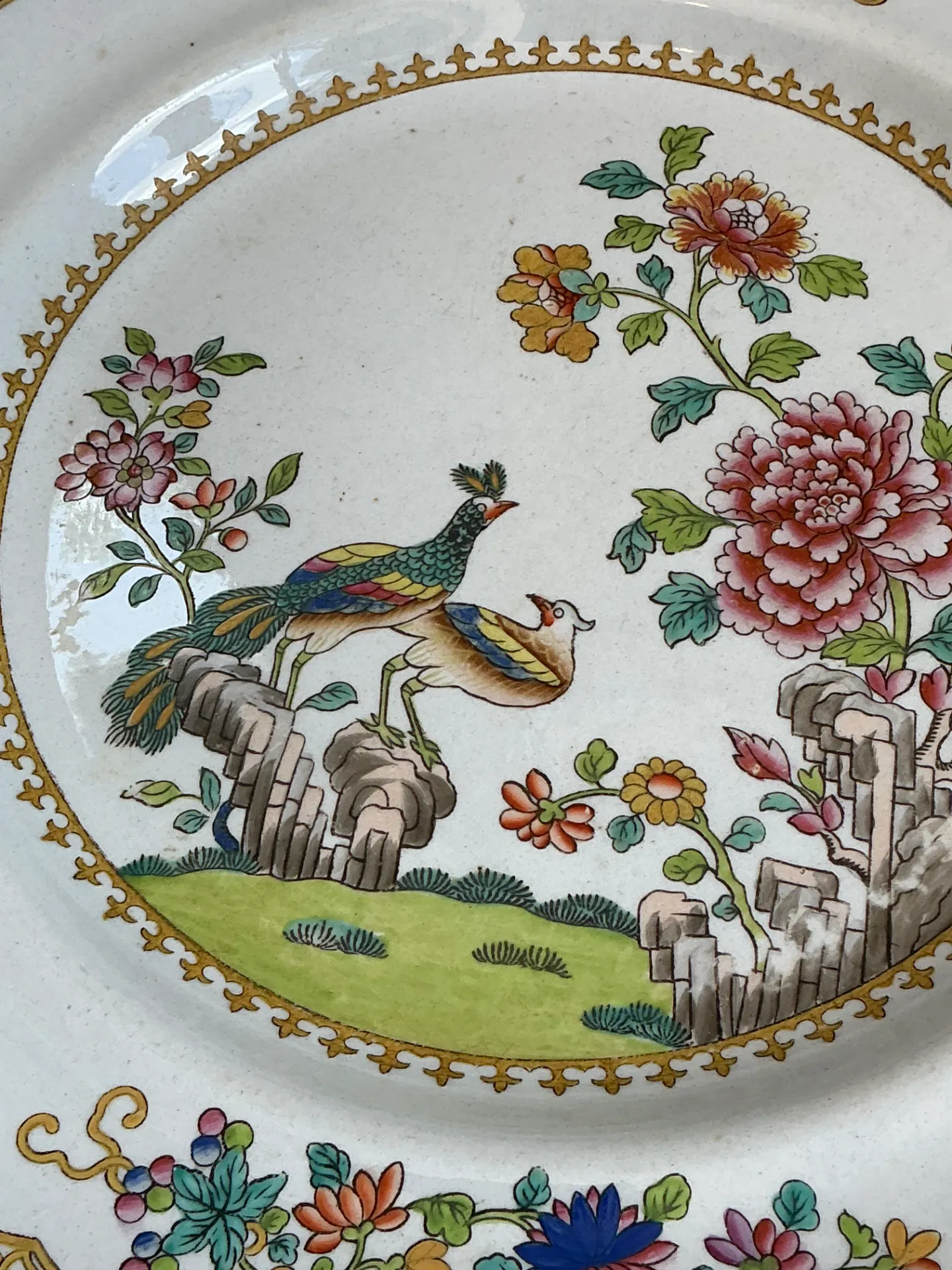 Vintage Spode New Stone Floral Plates - Set of 4 — additional photo 4