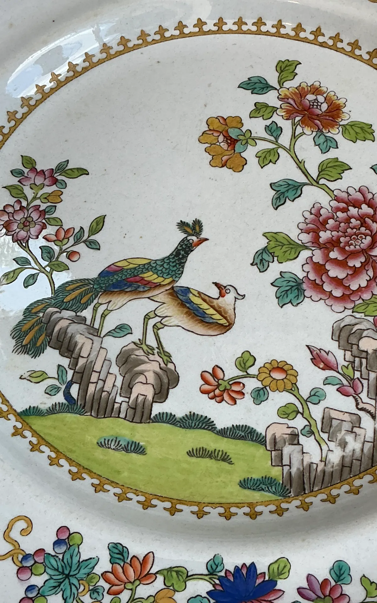 Vintage Spode New Stone Floral Plates - Set of 4 — additional photo 4