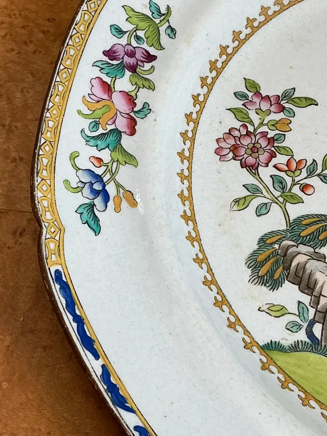 Vintage Spode New Stone Floral Plates - Set of 4 — additional photo 5