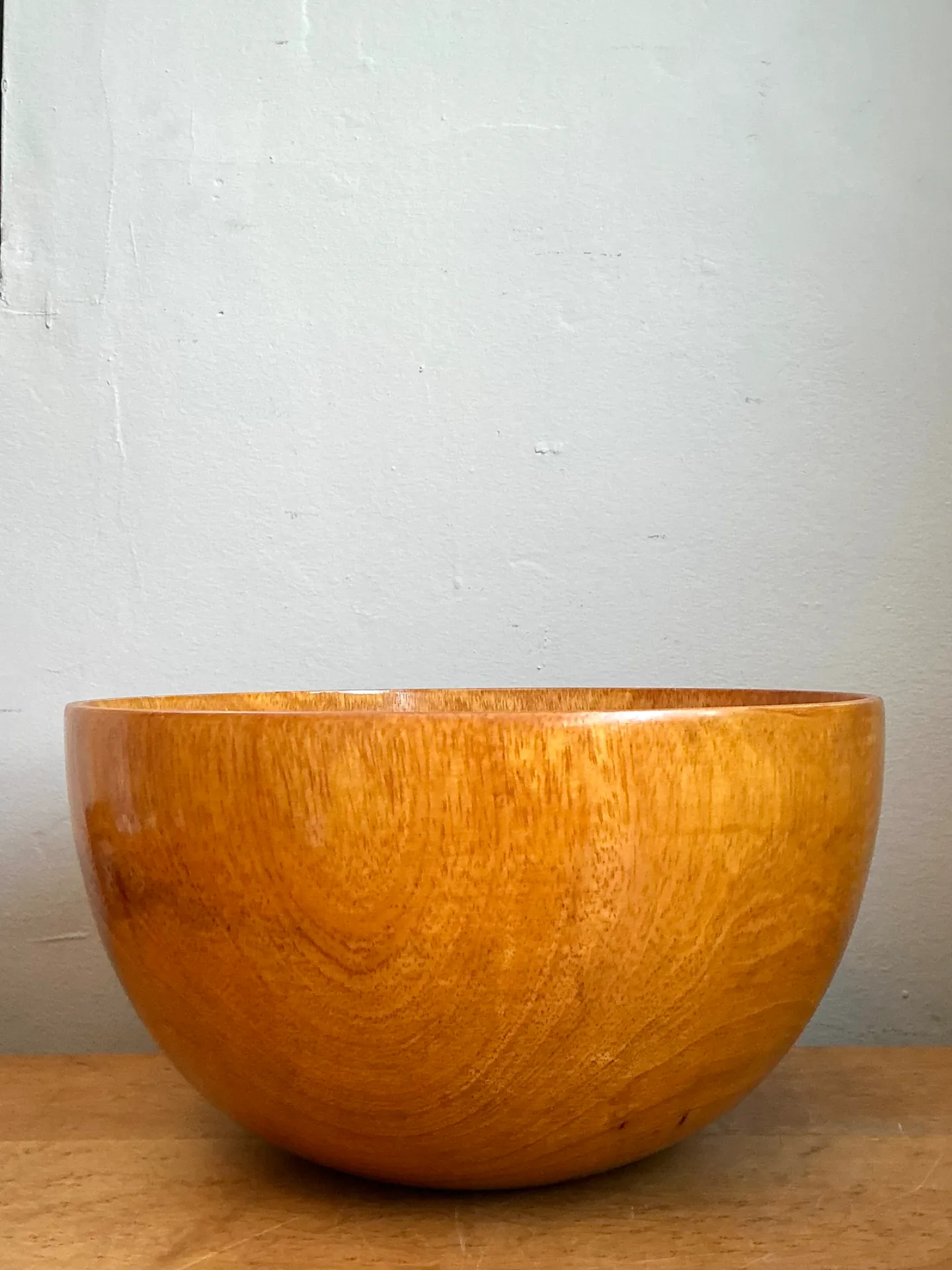 Vintage Handcrafted Wooden Bowl — additional photo 8