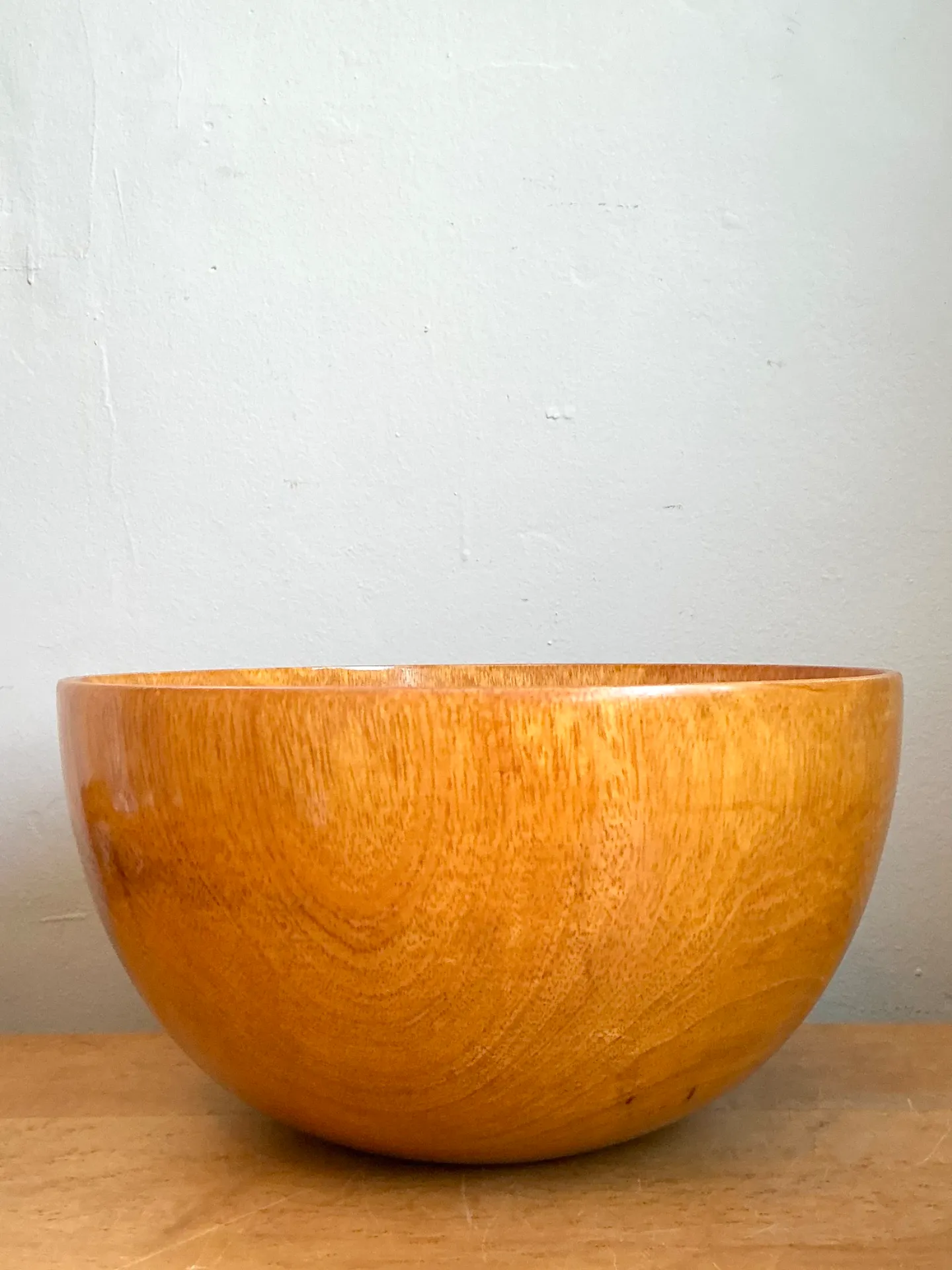 Vintage Handcrafted Wooden Bowl — additional photo 3
