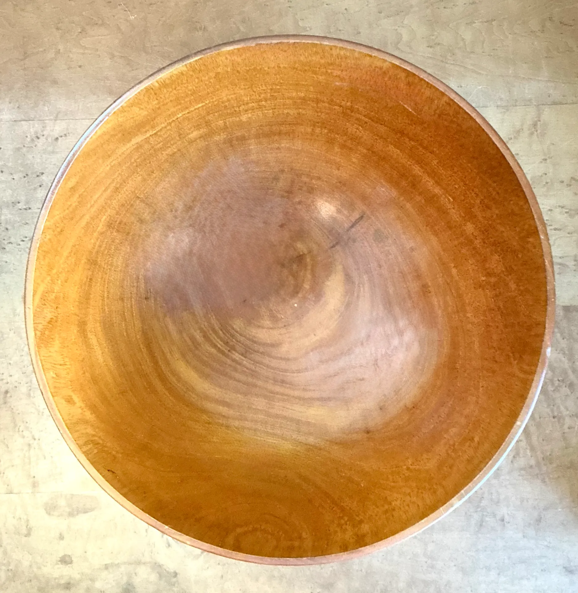 Vintage Handcrafted Wooden Bowl — additional photo 7