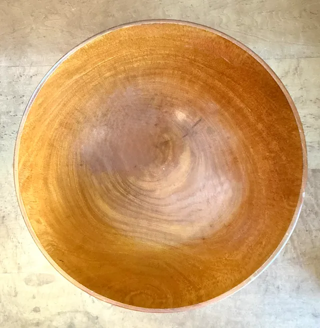 Vintage Handcrafted Wooden Bowl — additional photo 7