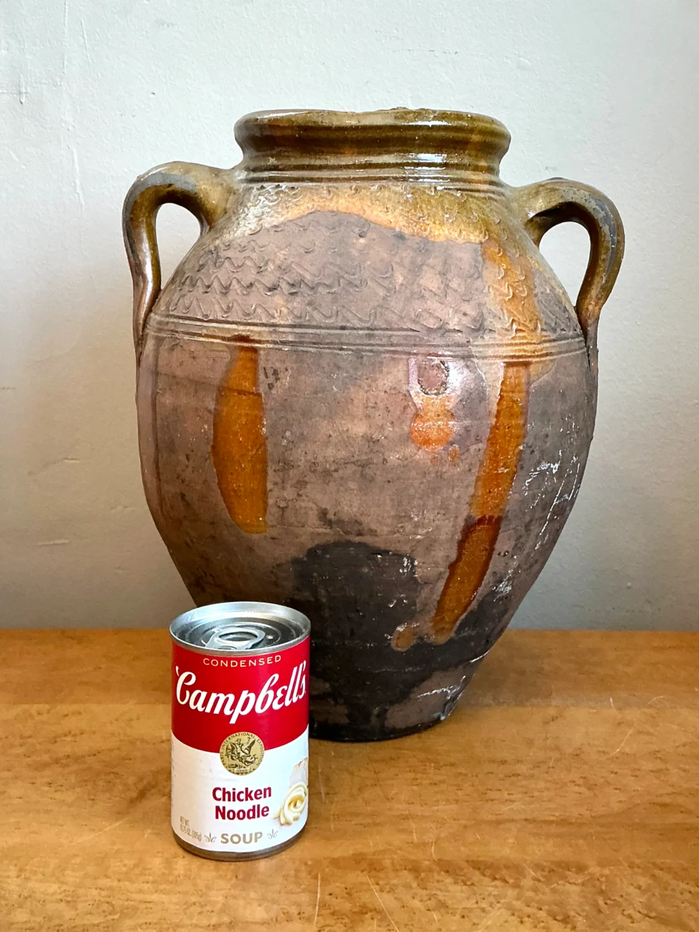 Vintage Glazed Terracotta Jar — additional photo 6