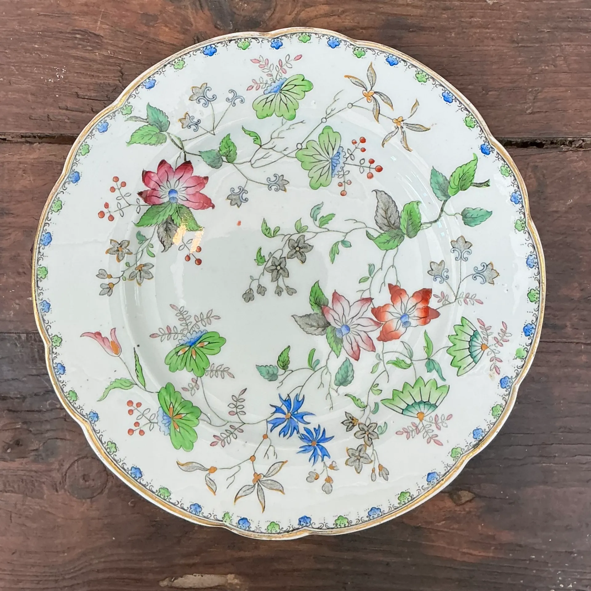 George G Vintage “Challie” Floral Patterned Porcelain Plates - Set of 12 — additional photo 8