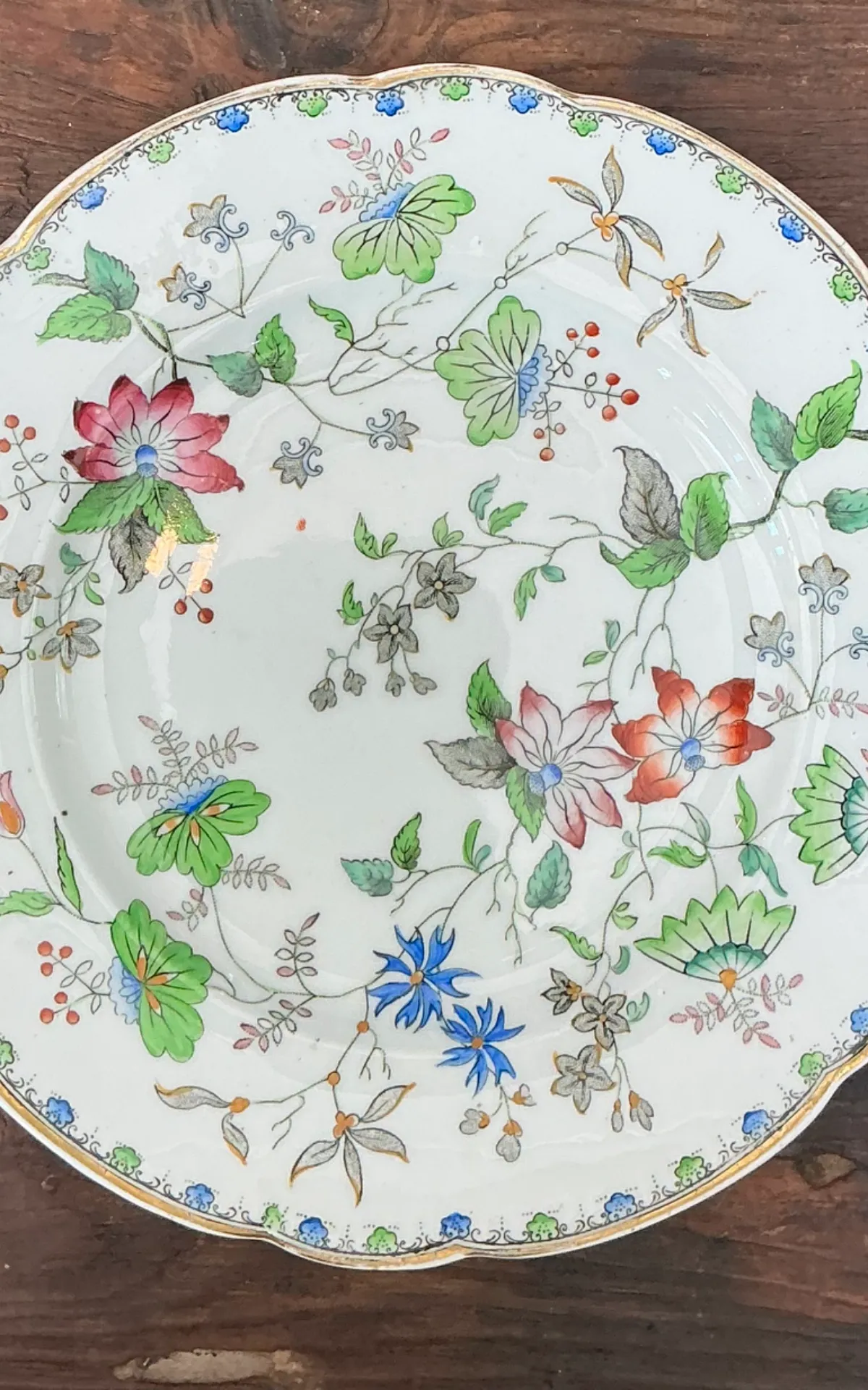 George G Vintage “Challie” Floral Patterned Porcelain Plates - Set of 12 — additional photo 8