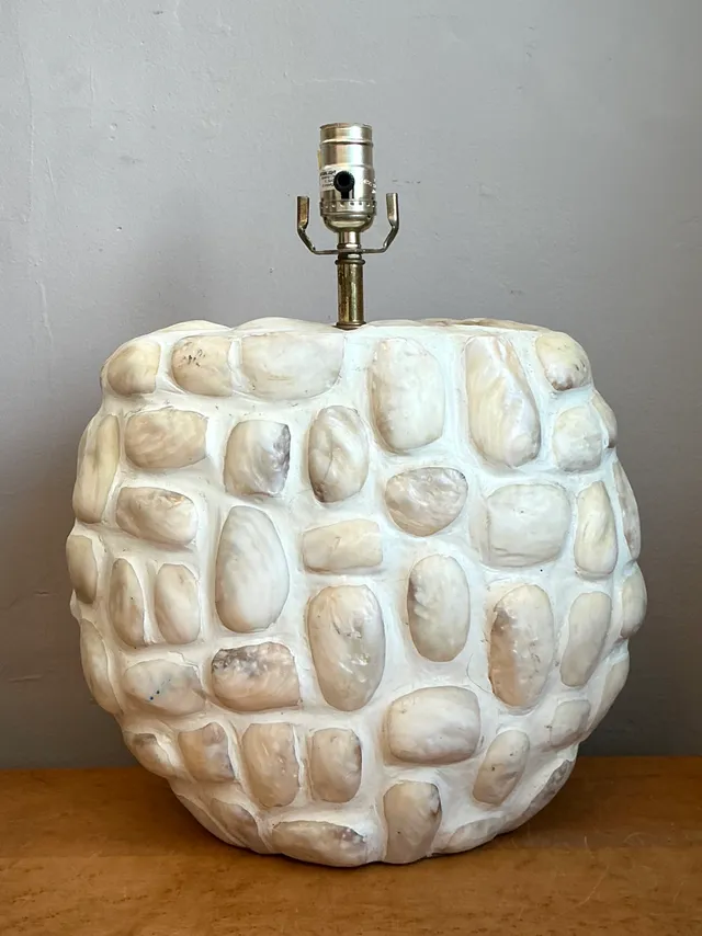 Vintage Textured Shell Table Lamp — additional photo 2