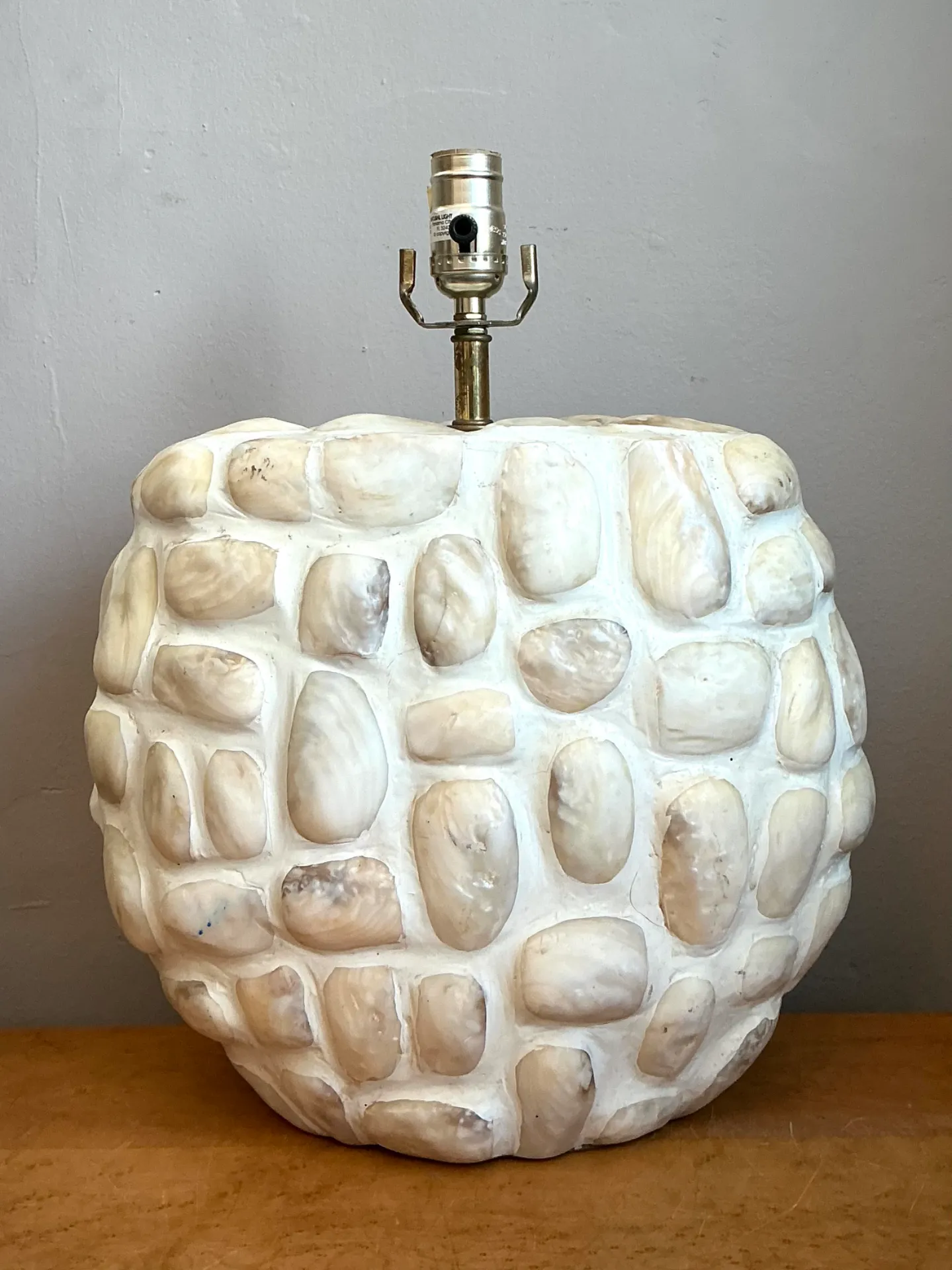 Vintage Textured Shell Table Lamp — additional photo 8