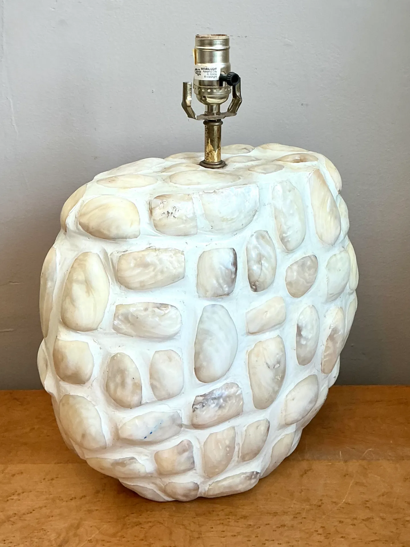 Vintage Textured Shell Table Lamp — additional photo 5