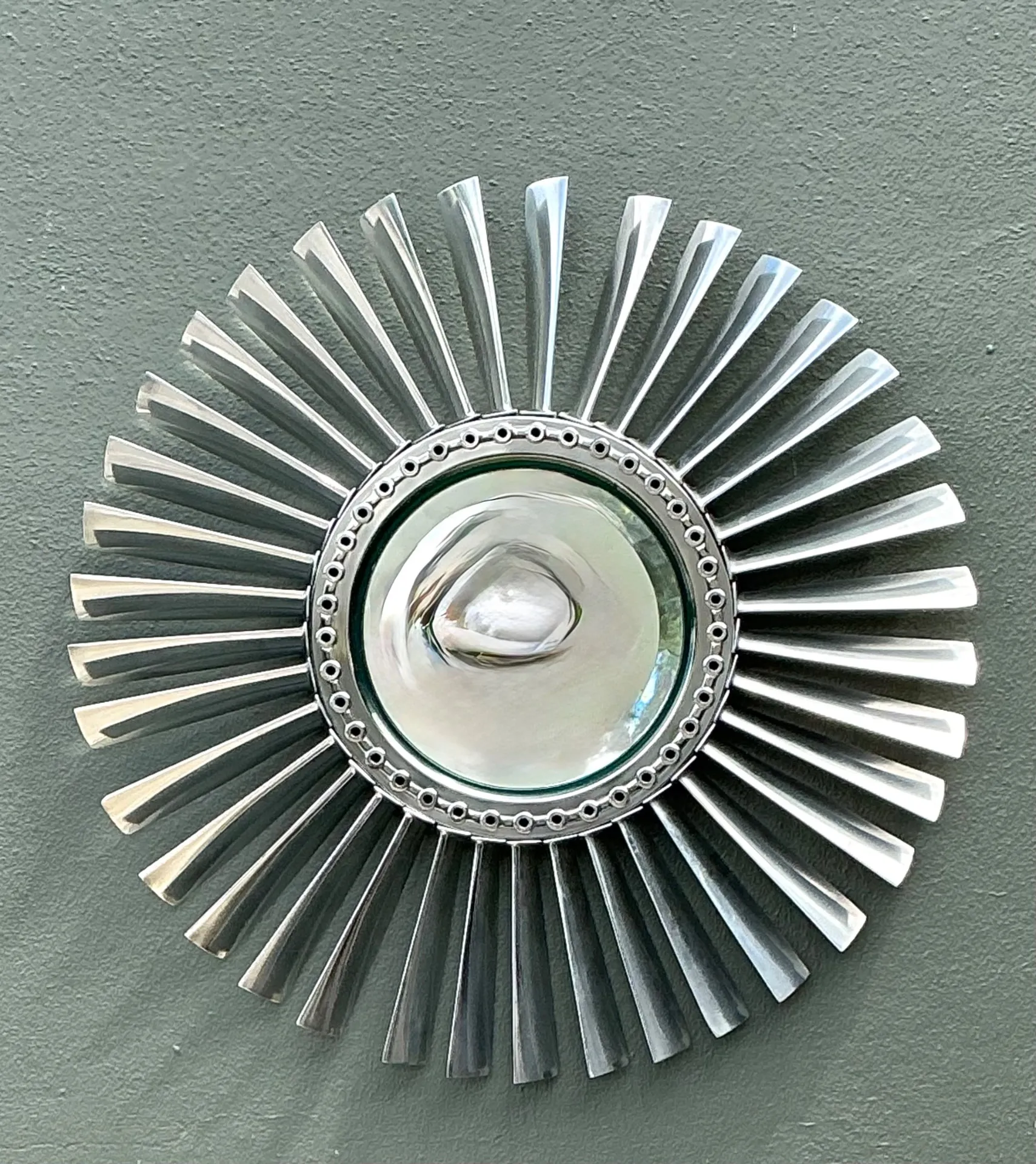 Vintage industrial Rolls Royce “Spey” Mirror — additional photo 3