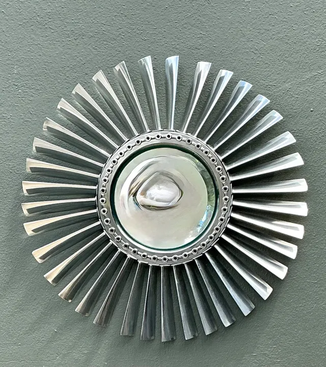 Vintage industrial Rolls Royce “Spey” Mirror — additional photo 3