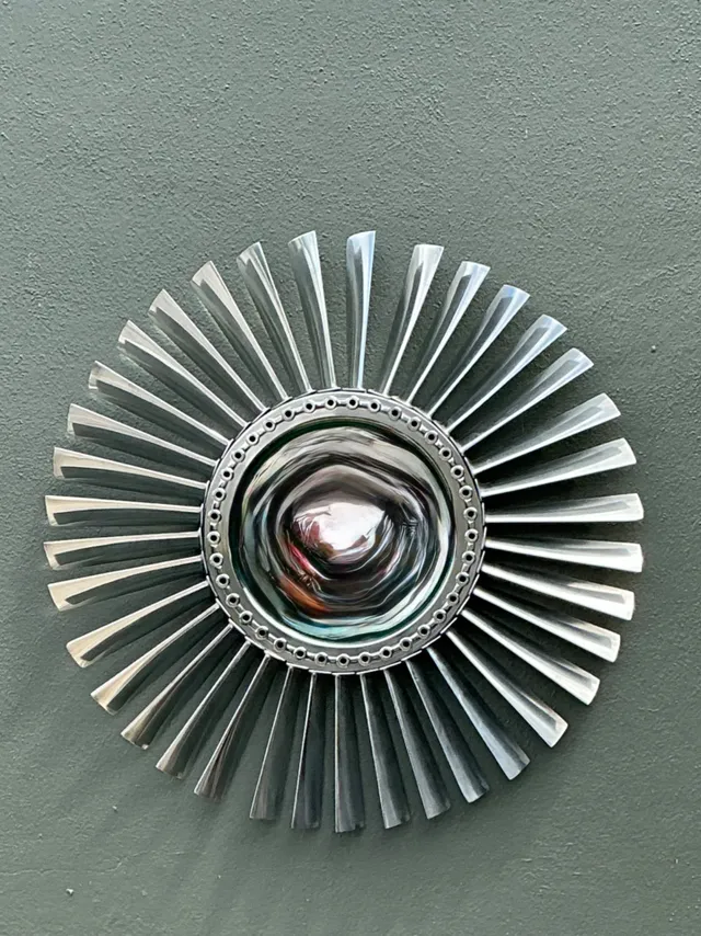 Vintage industrial Rolls Royce “Spey” Mirror — additional photo 8