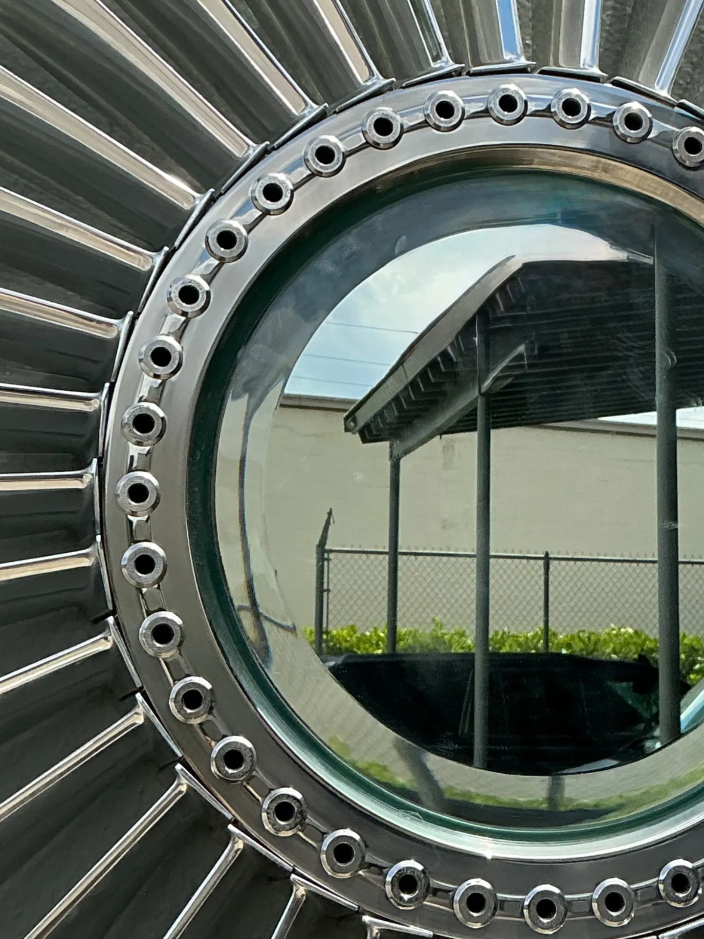 Vintage industrial Rolls Royce “Spey” Mirror — additional photo 7