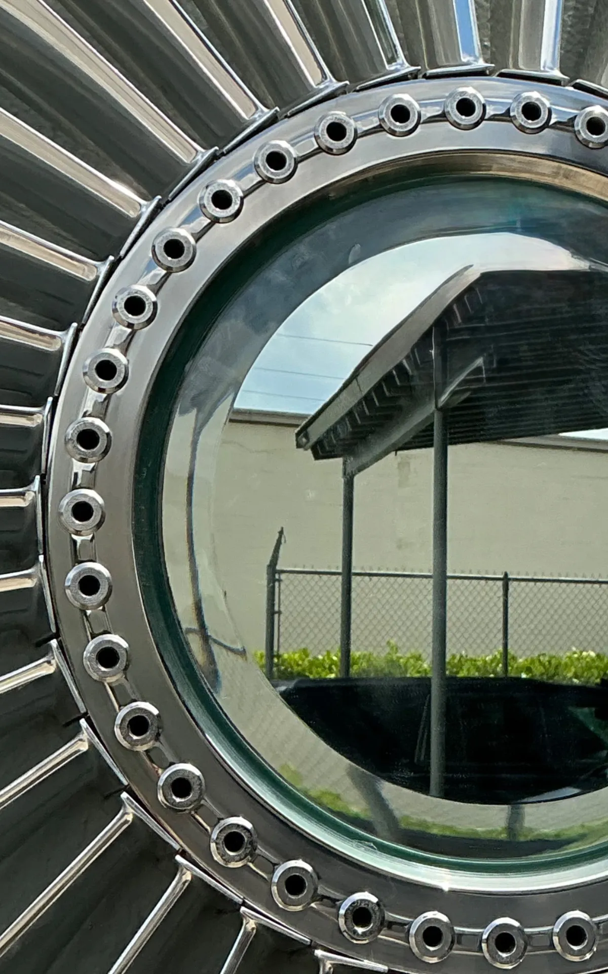 Vintage industrial Rolls Royce “Spey” Mirror — additional photo 7