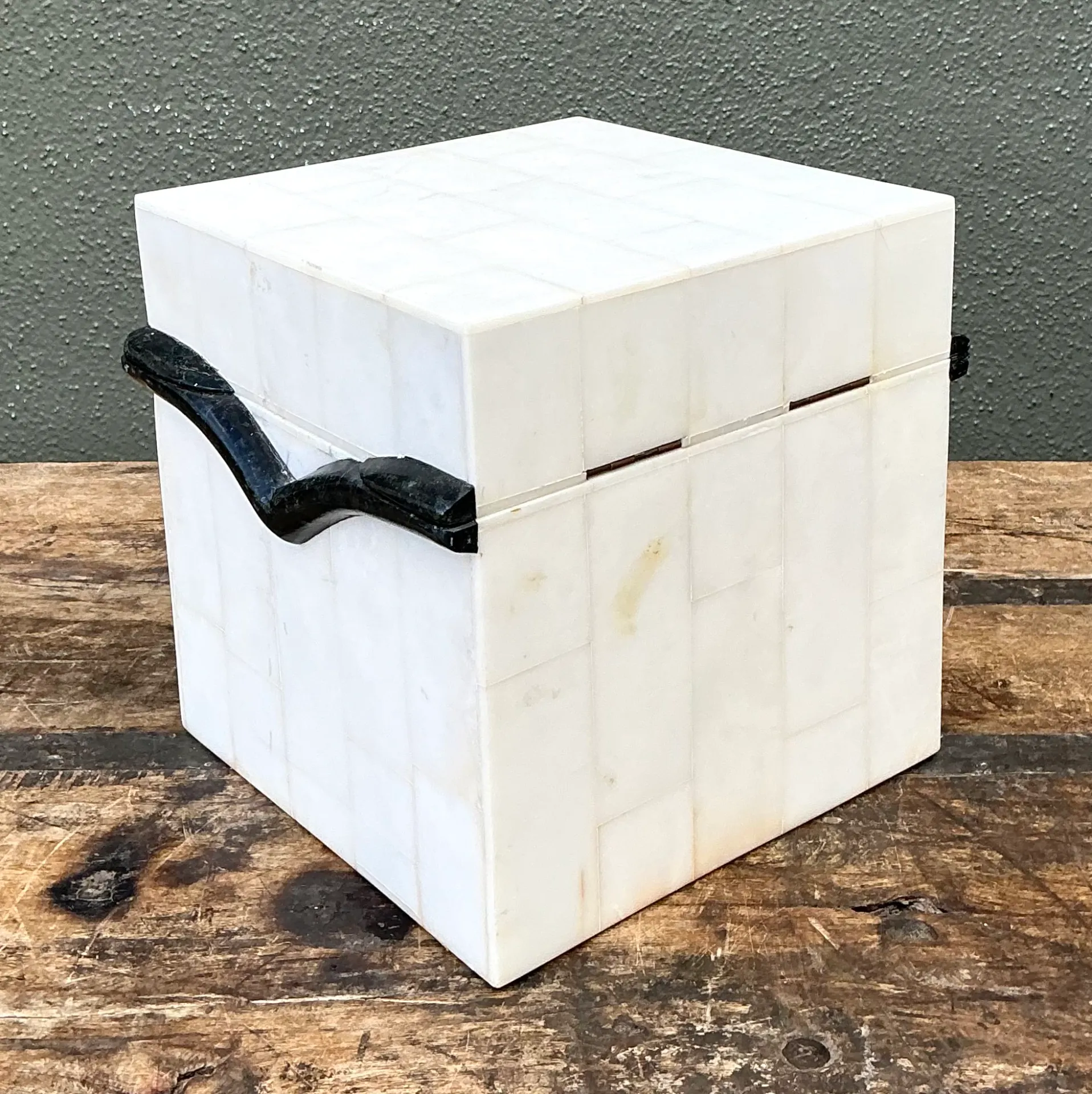 Vintage Black and White Stone Box — additional photo 8