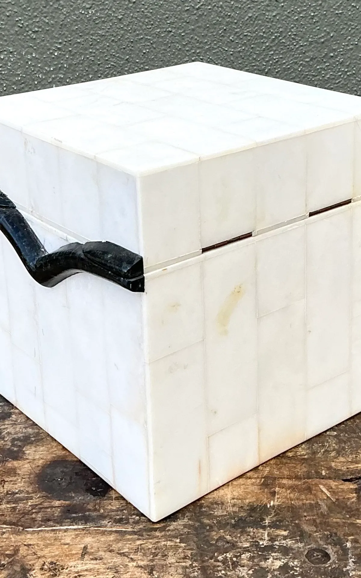 Vintage Black and White Stone Box — additional photo 8