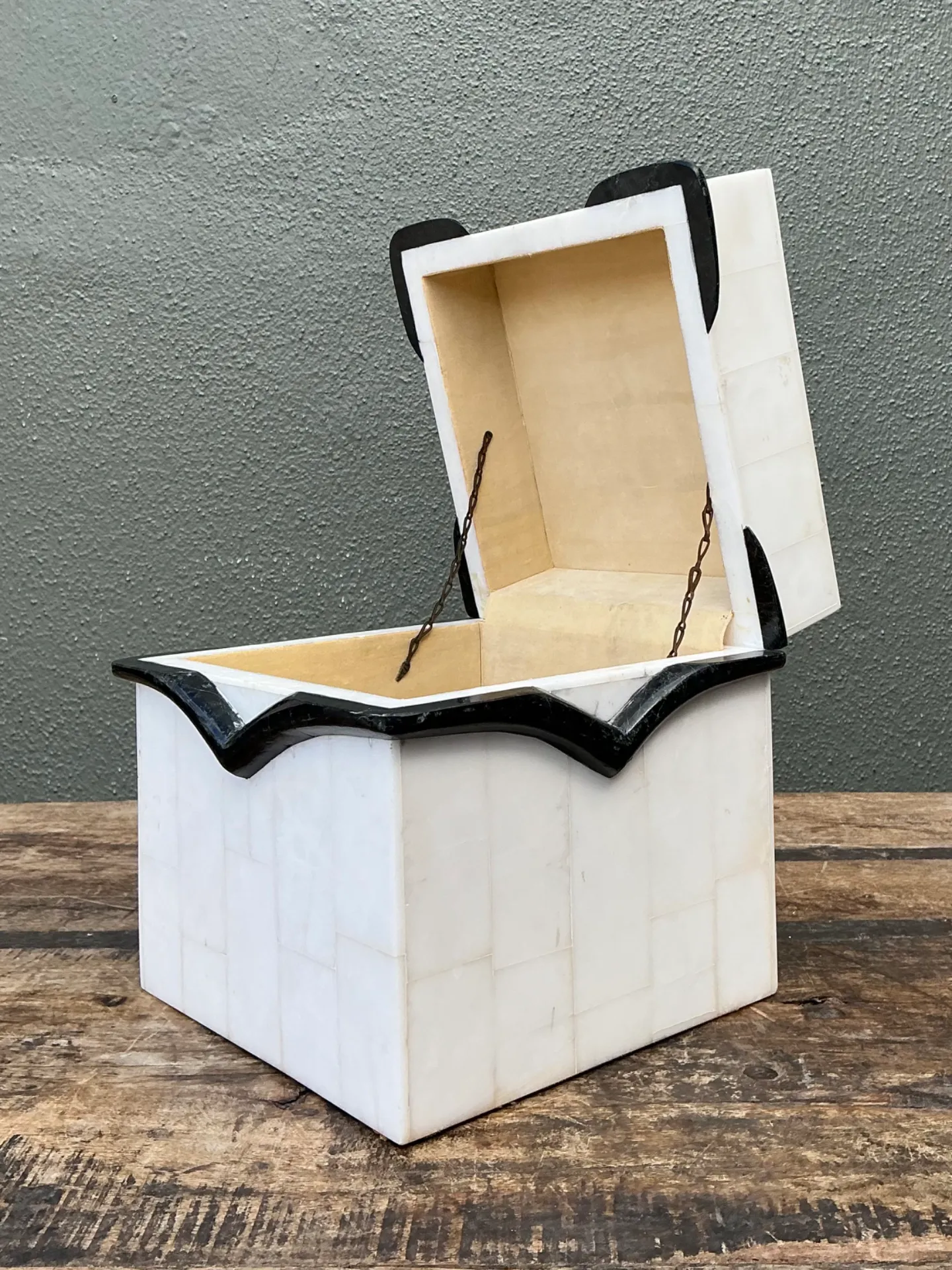 Vintage Black and White Stone Box — additional photo 6