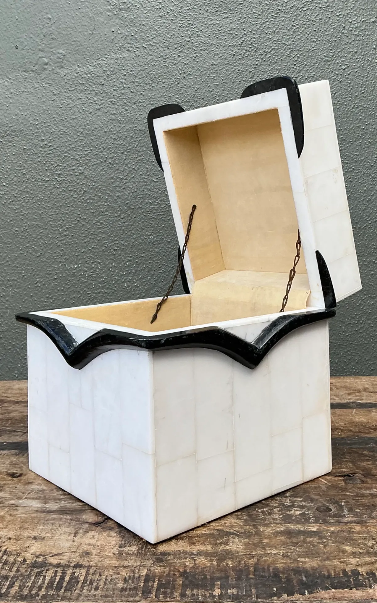 Vintage Black and White Stone Box — additional photo 6