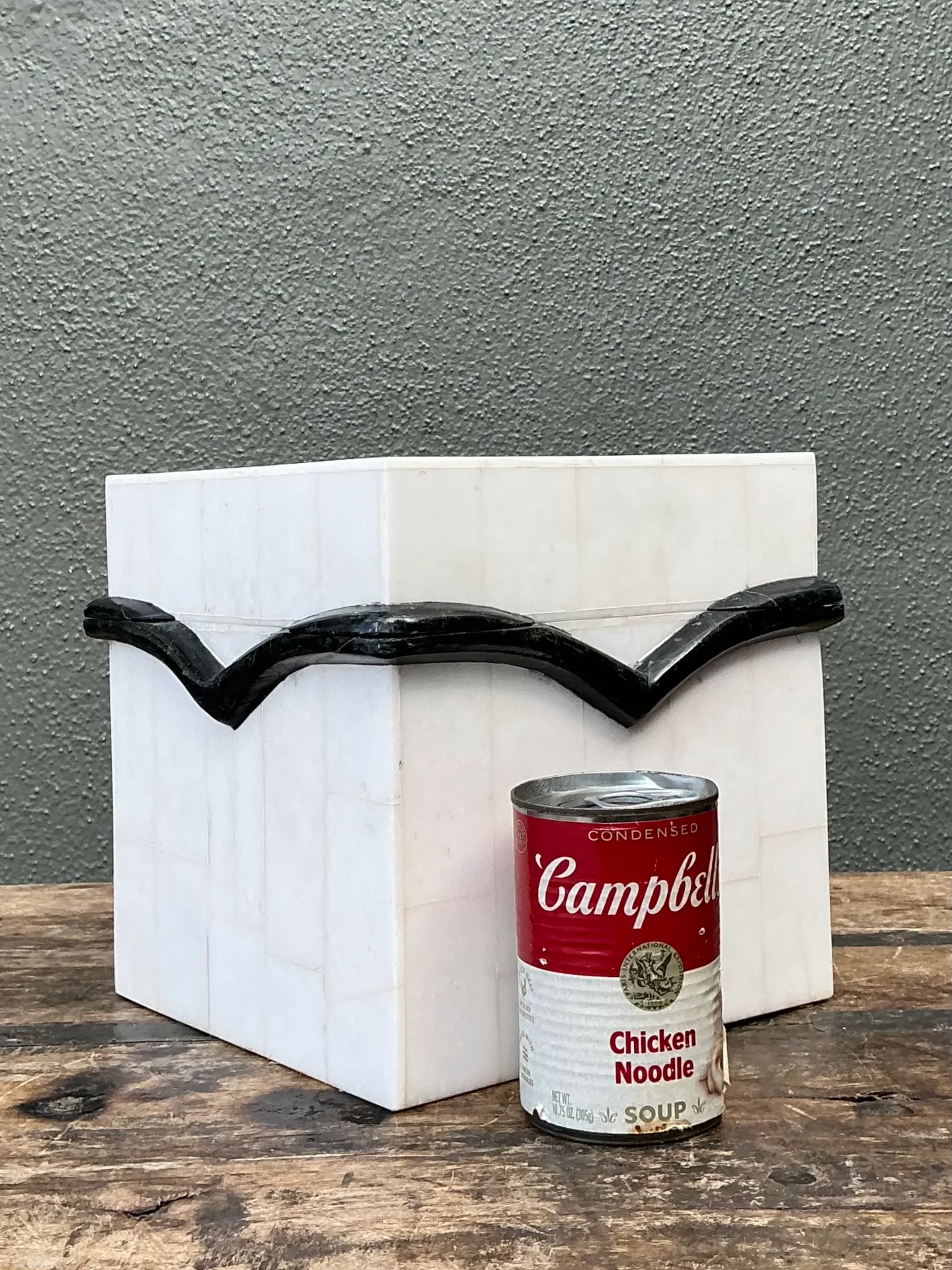 Vintage Black and White Stone Box — additional photo 4