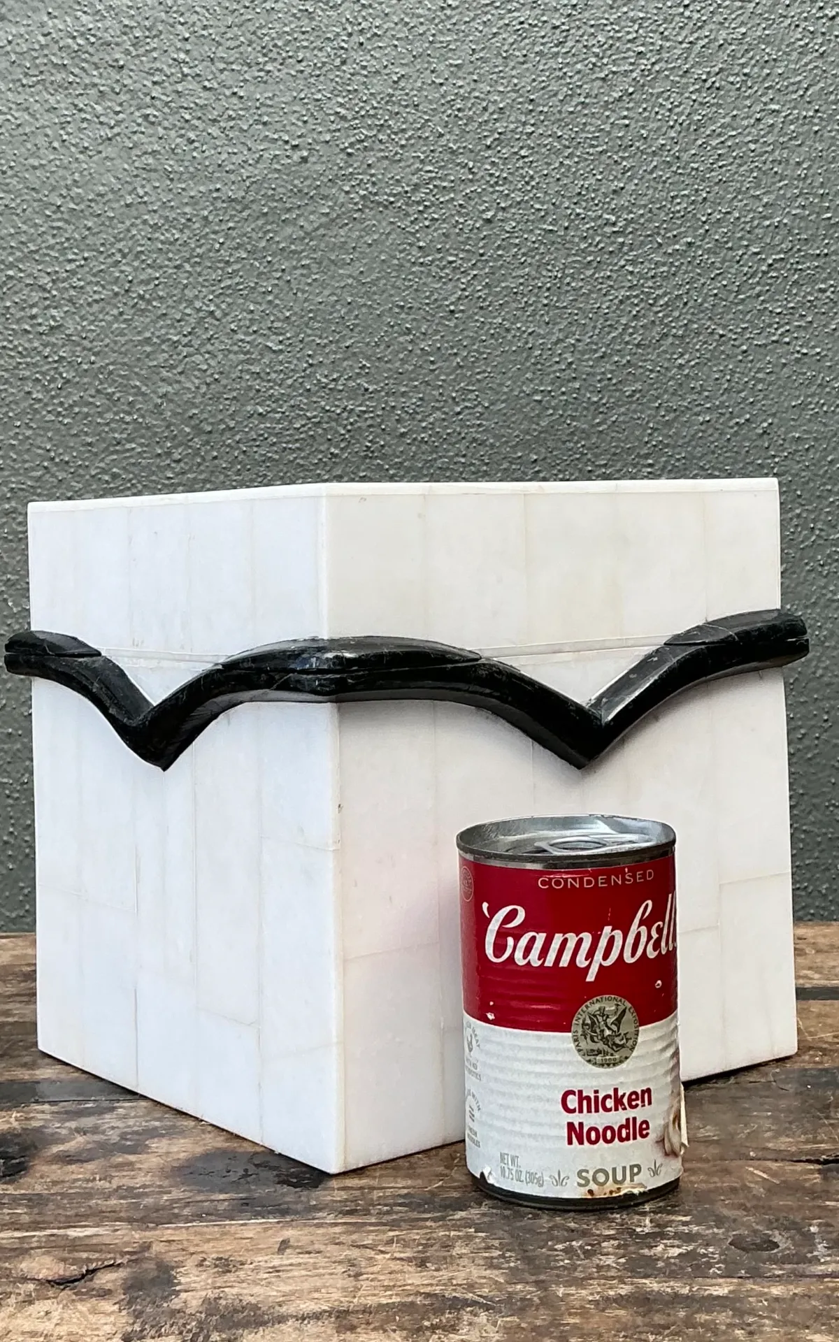 Vintage Black and White Stone Box — additional photo 4