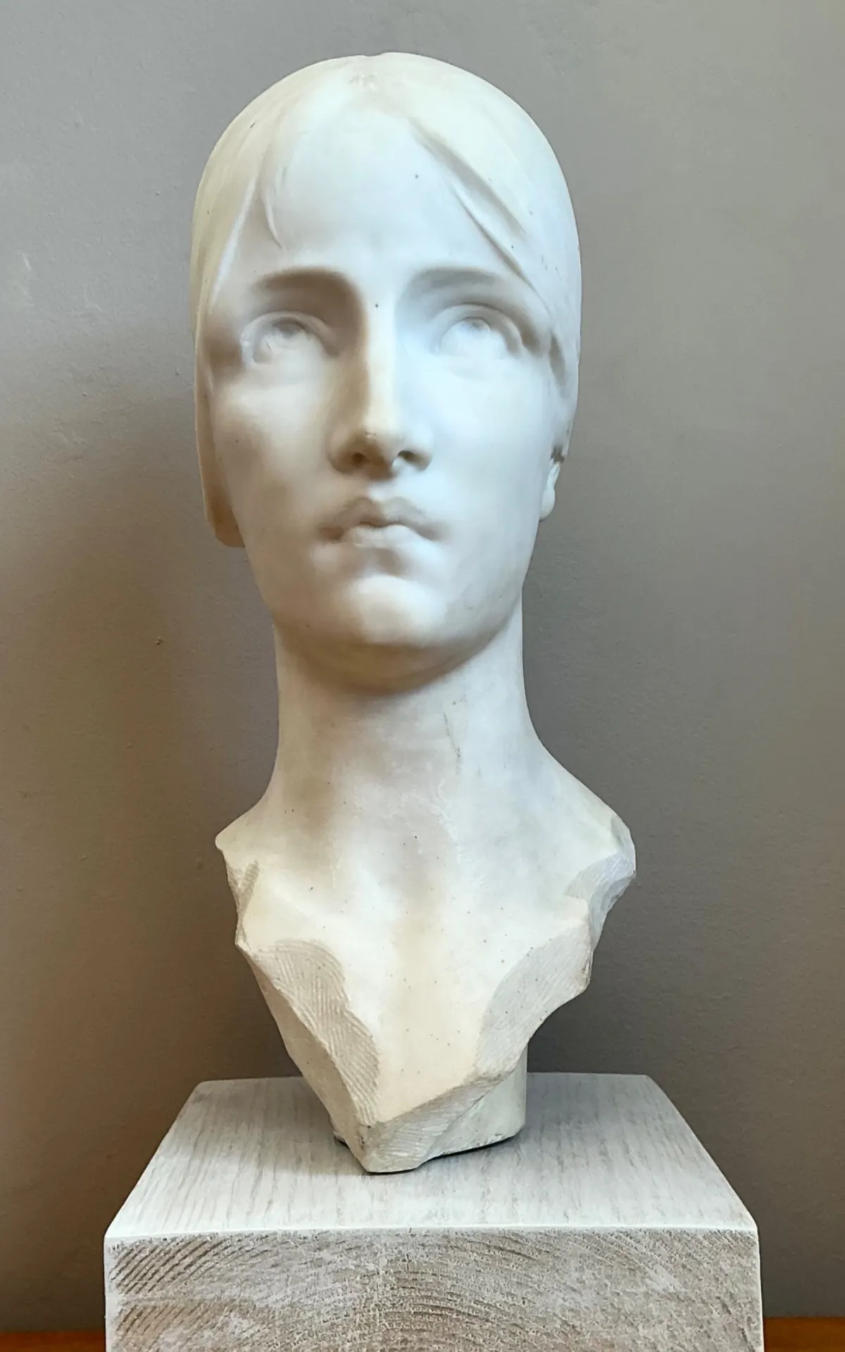 Vintage Carved Marble Head Sculpture — additional photo 7