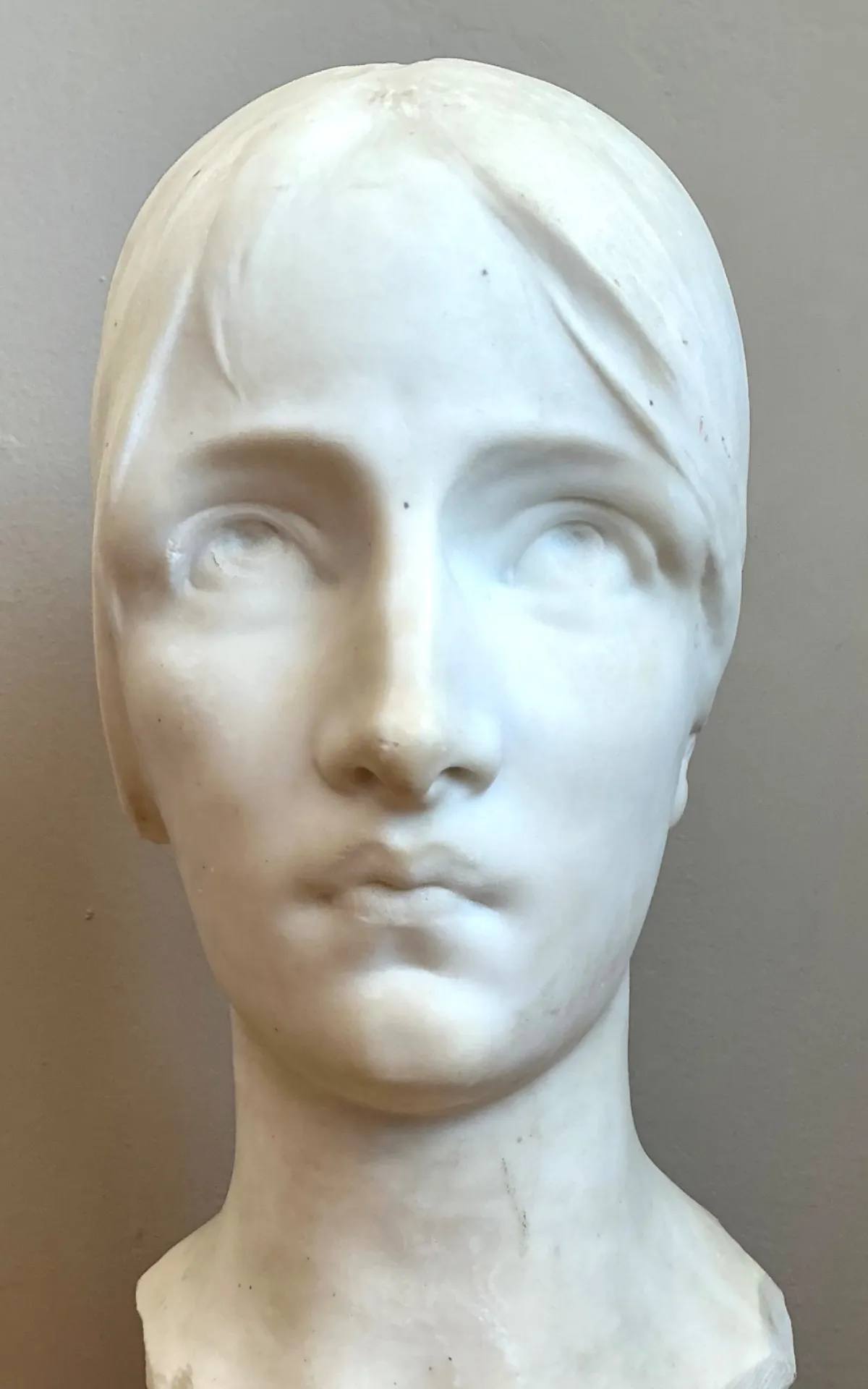 Vintage Carved Marble Head Sculpture — additional photo 5